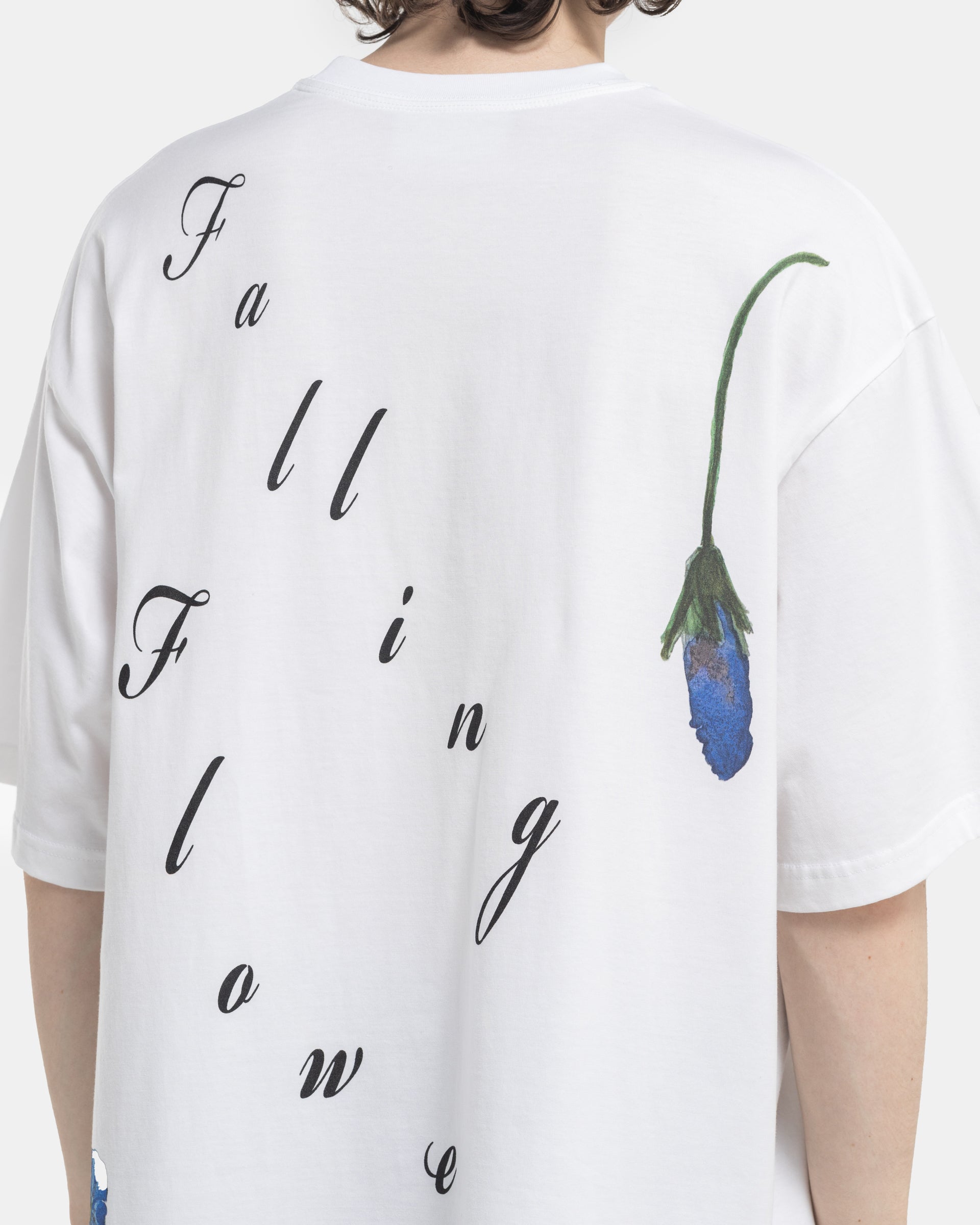 Song For The Mute Fallen Flowers Gym T-Shirt in White 