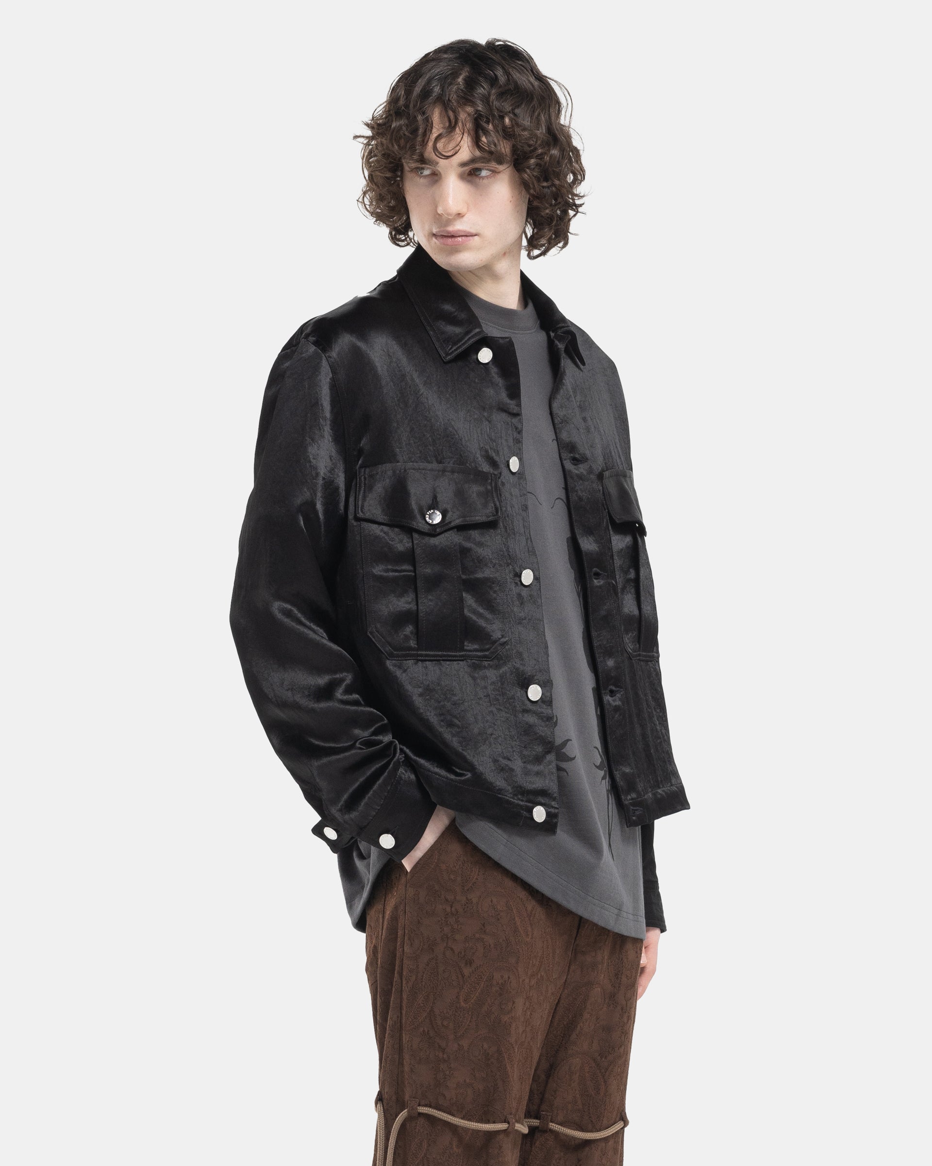 Song For The Mute Military Jacket in Black