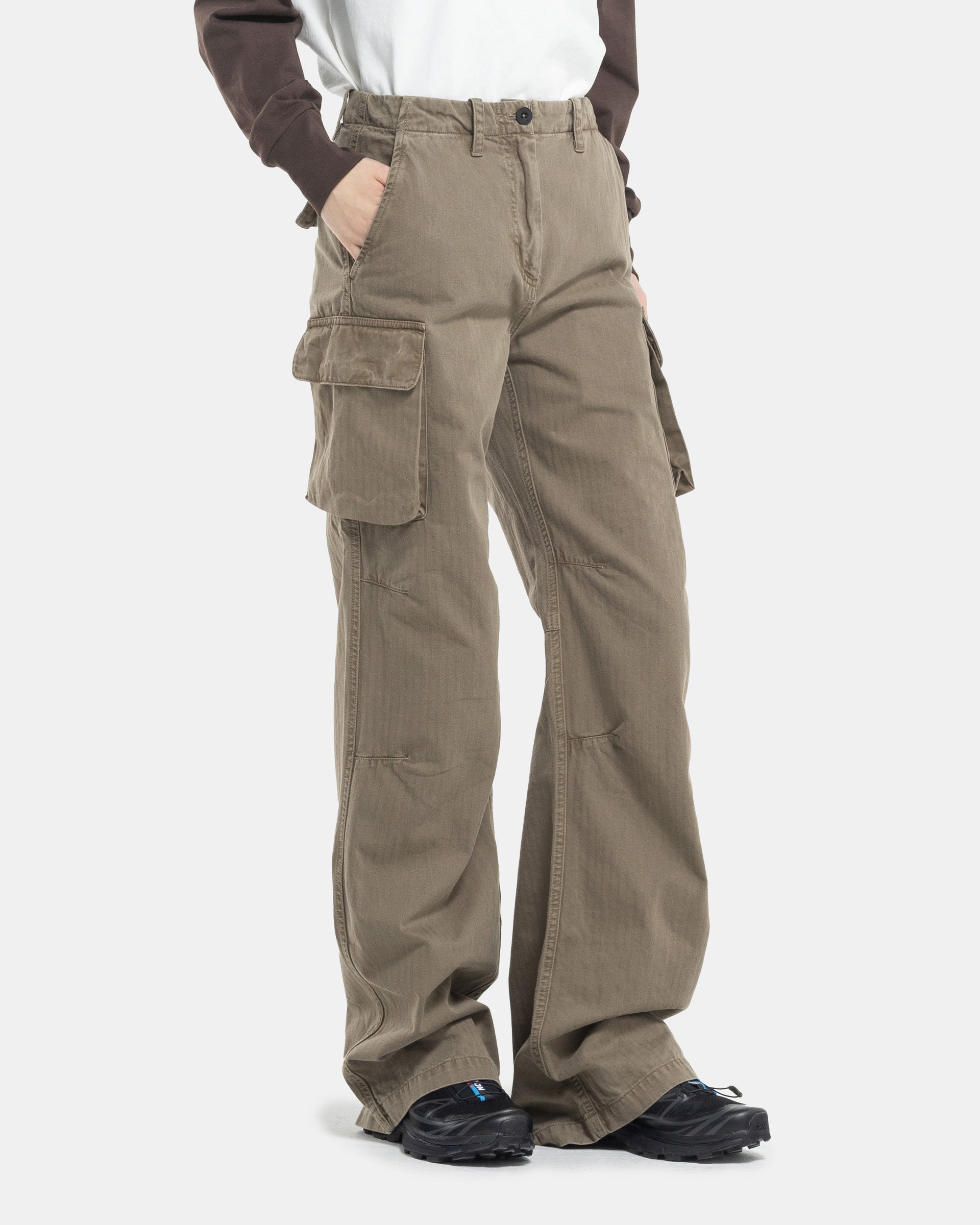 Khaki Cargo Pant from Our Legacy on white background