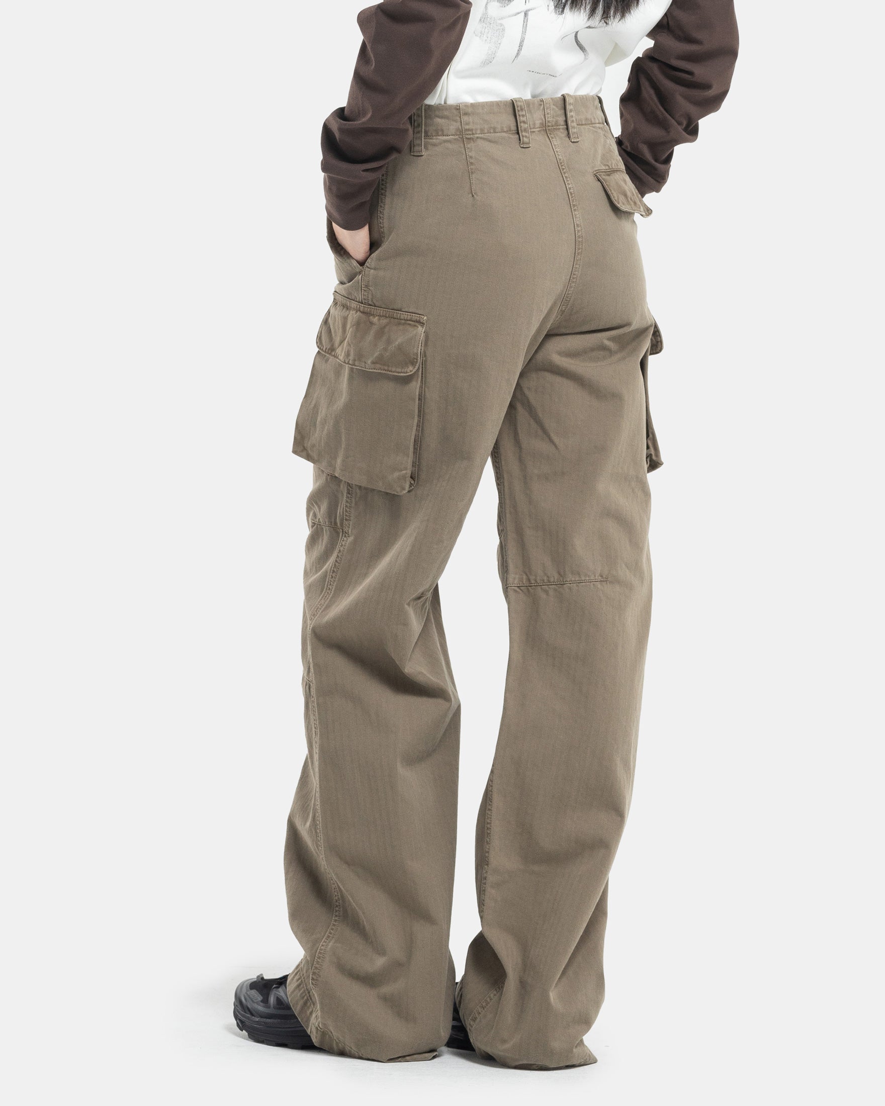 Khaki Cargo Pant from Our Legacy on white background