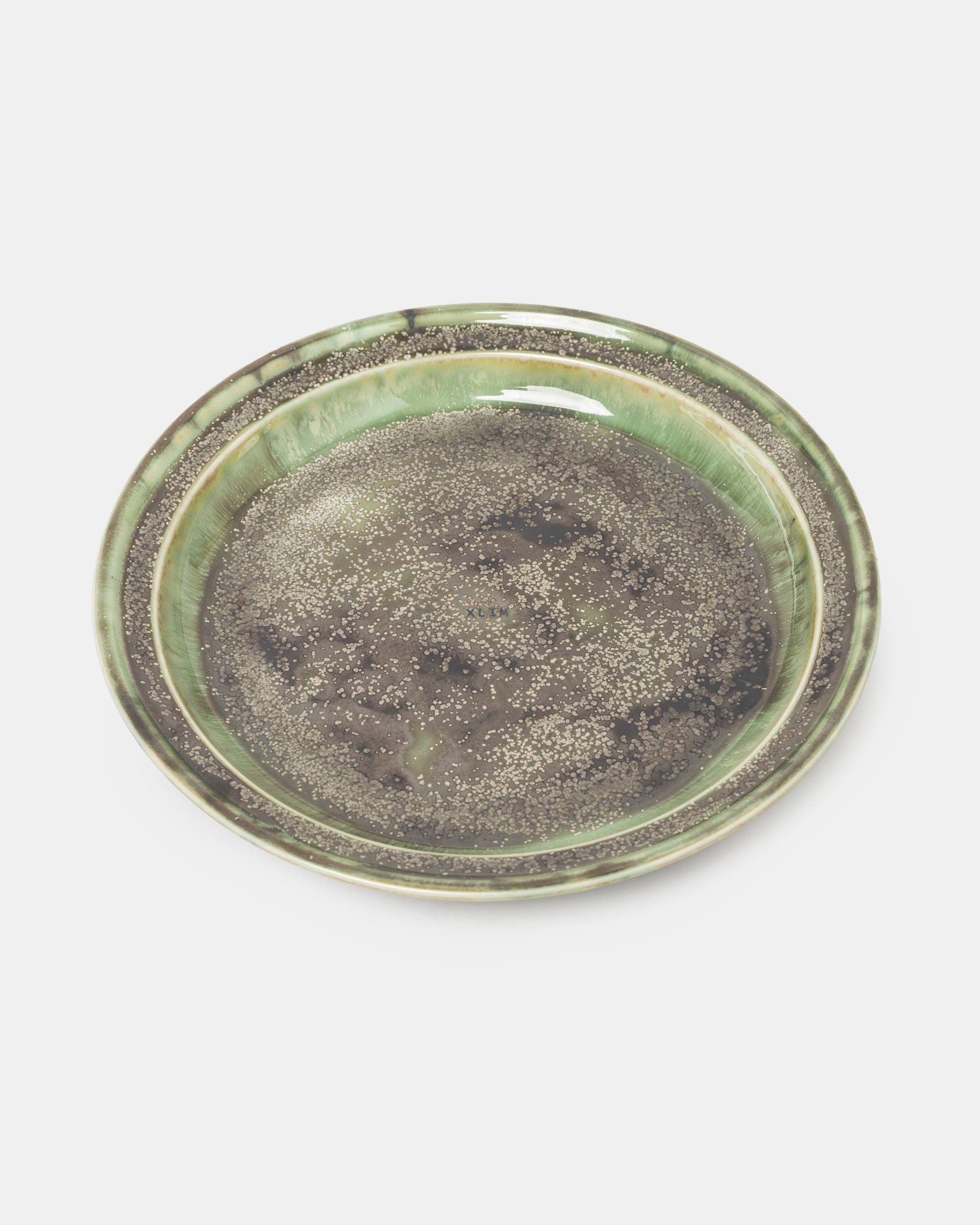 01 Plate in Green and Sepia