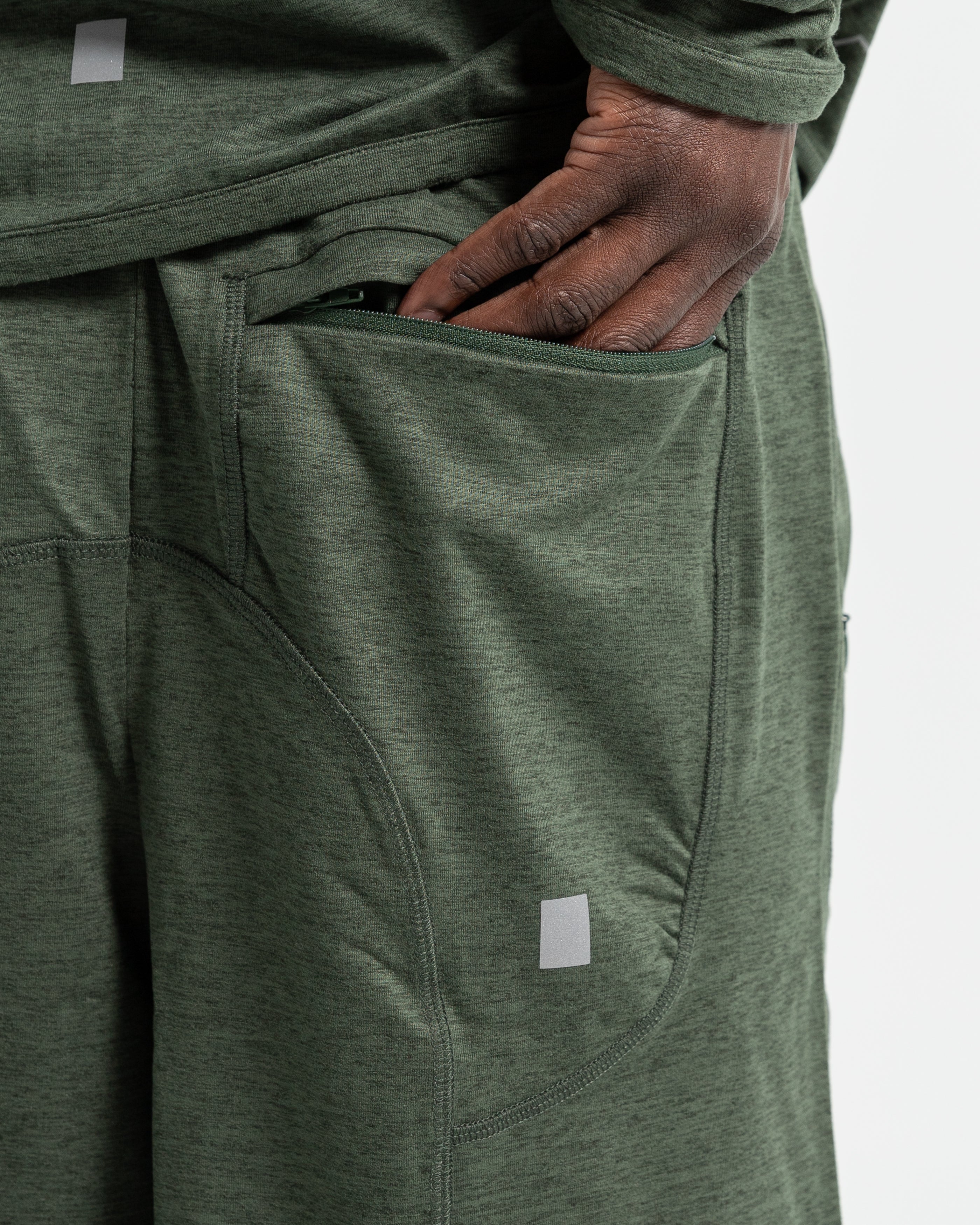 Body Map Short in Forest Green