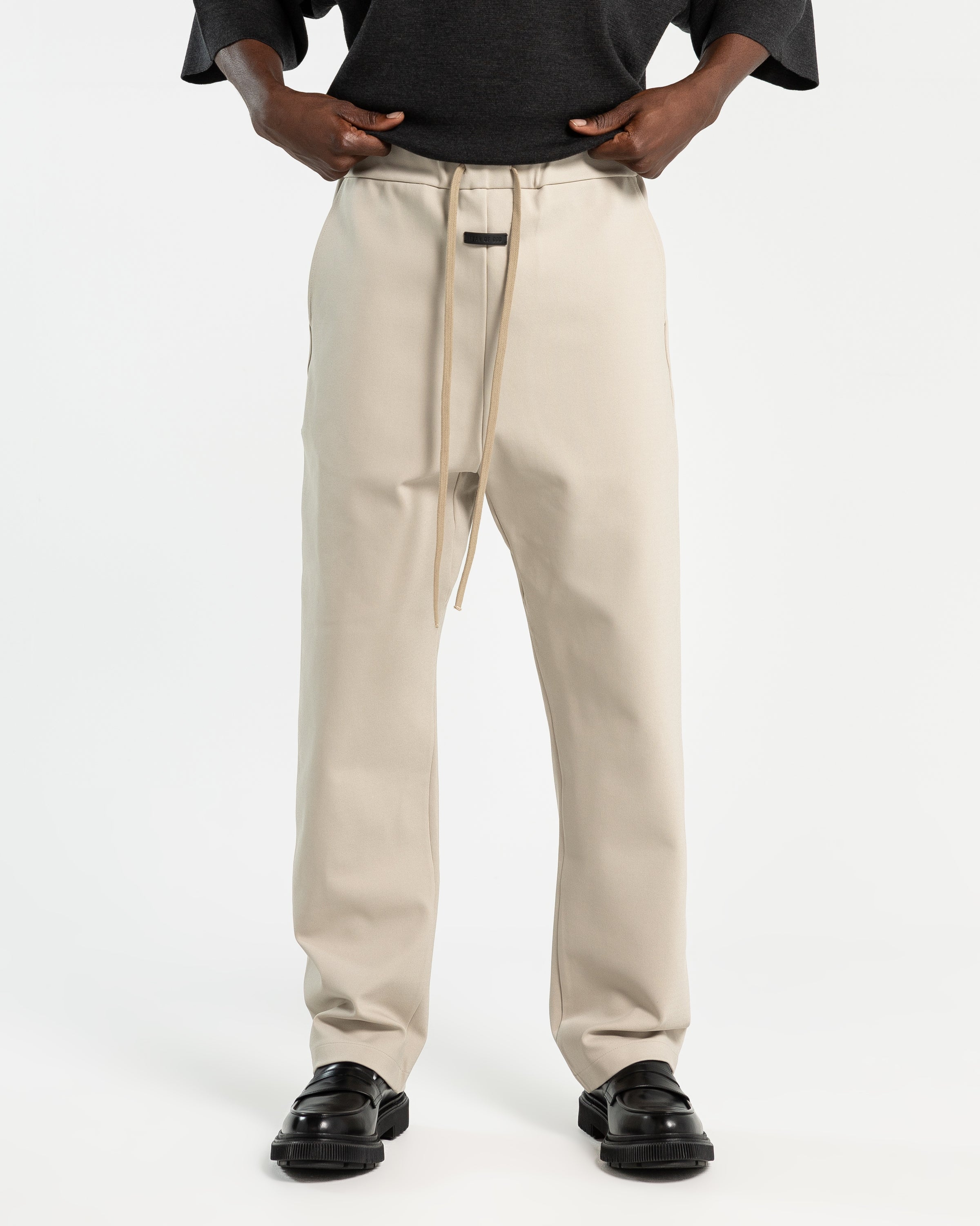 Viscose Tricot Relaxed Pant in Cement