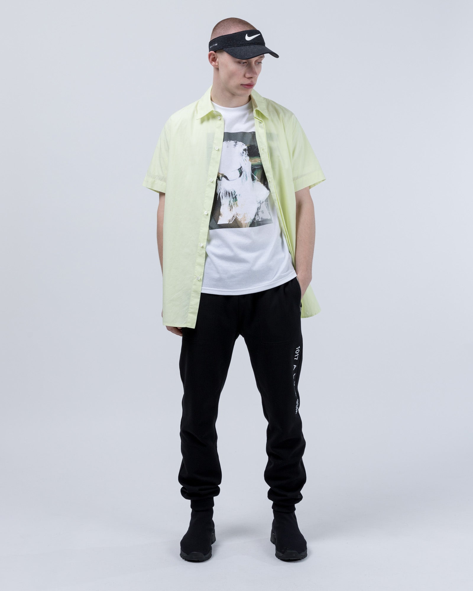 Stevie Button Up in Neon Yellow
