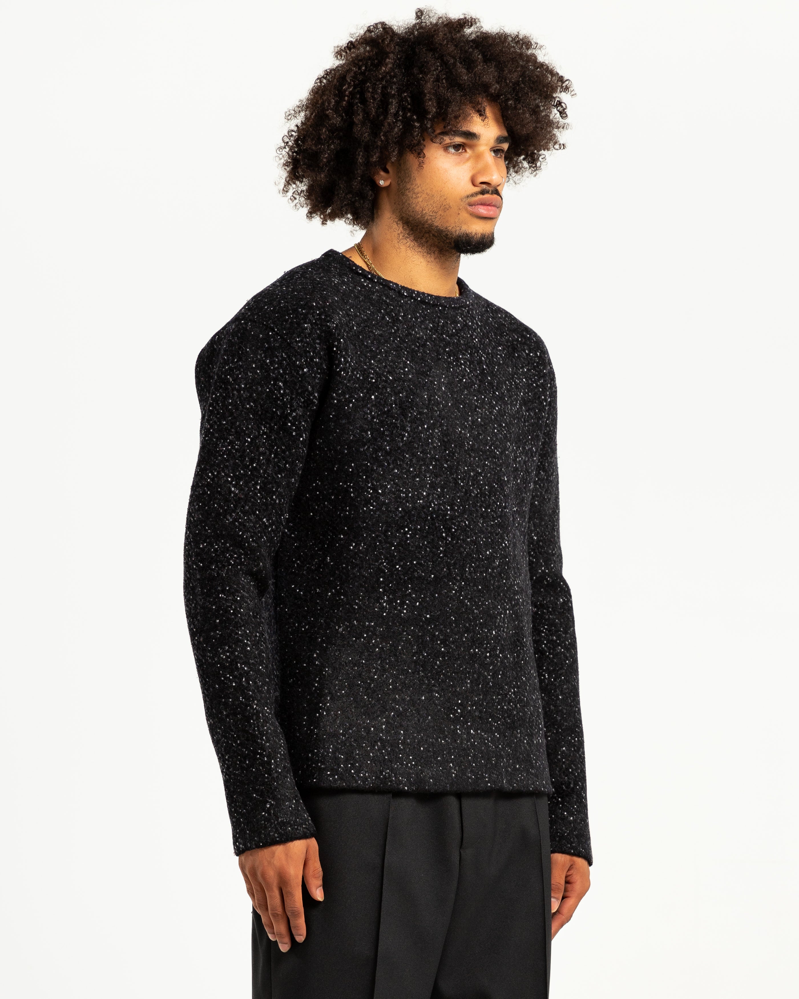Merino Wool Sweater in Open Blue