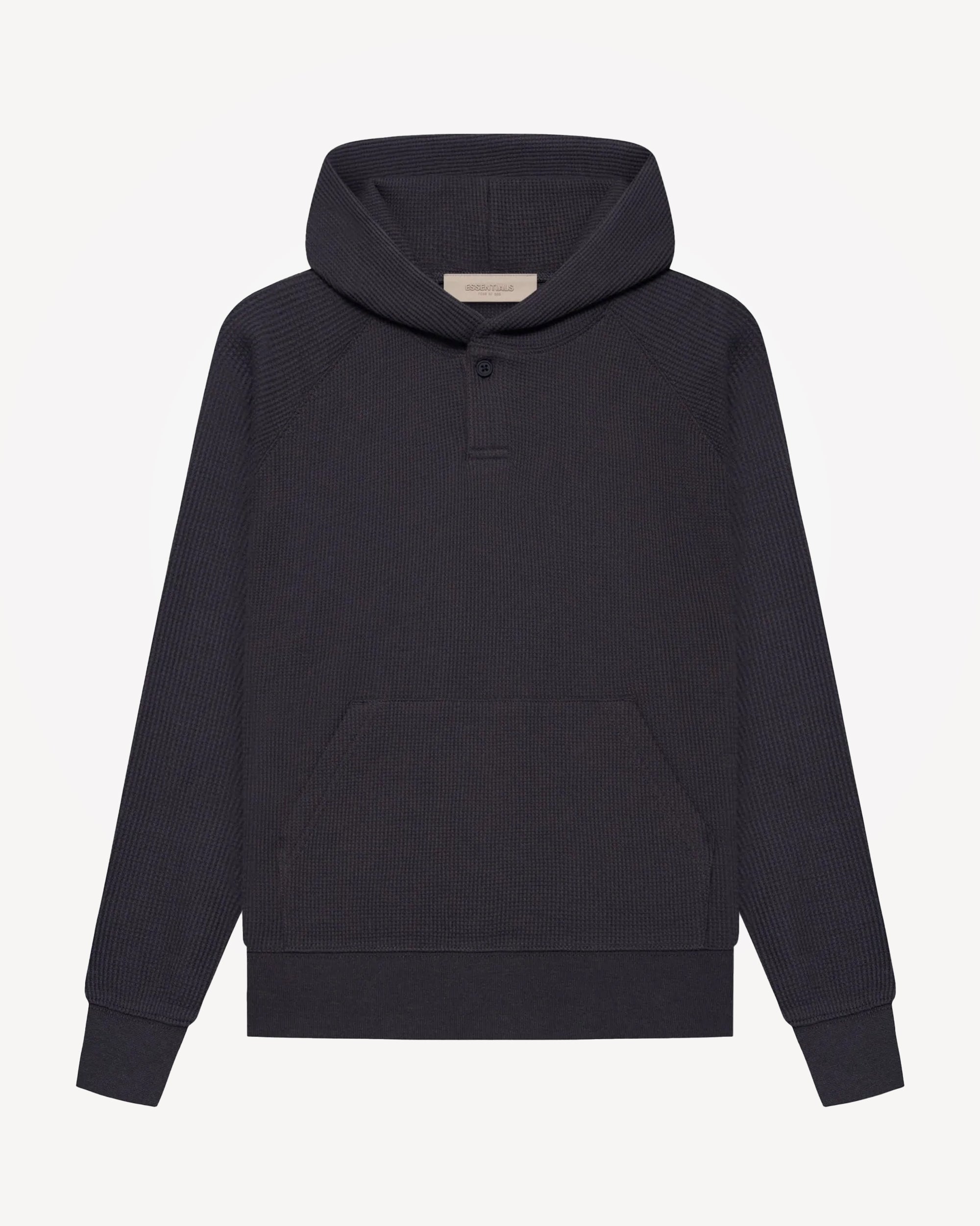 Kids' Henley Hoodie in Iron