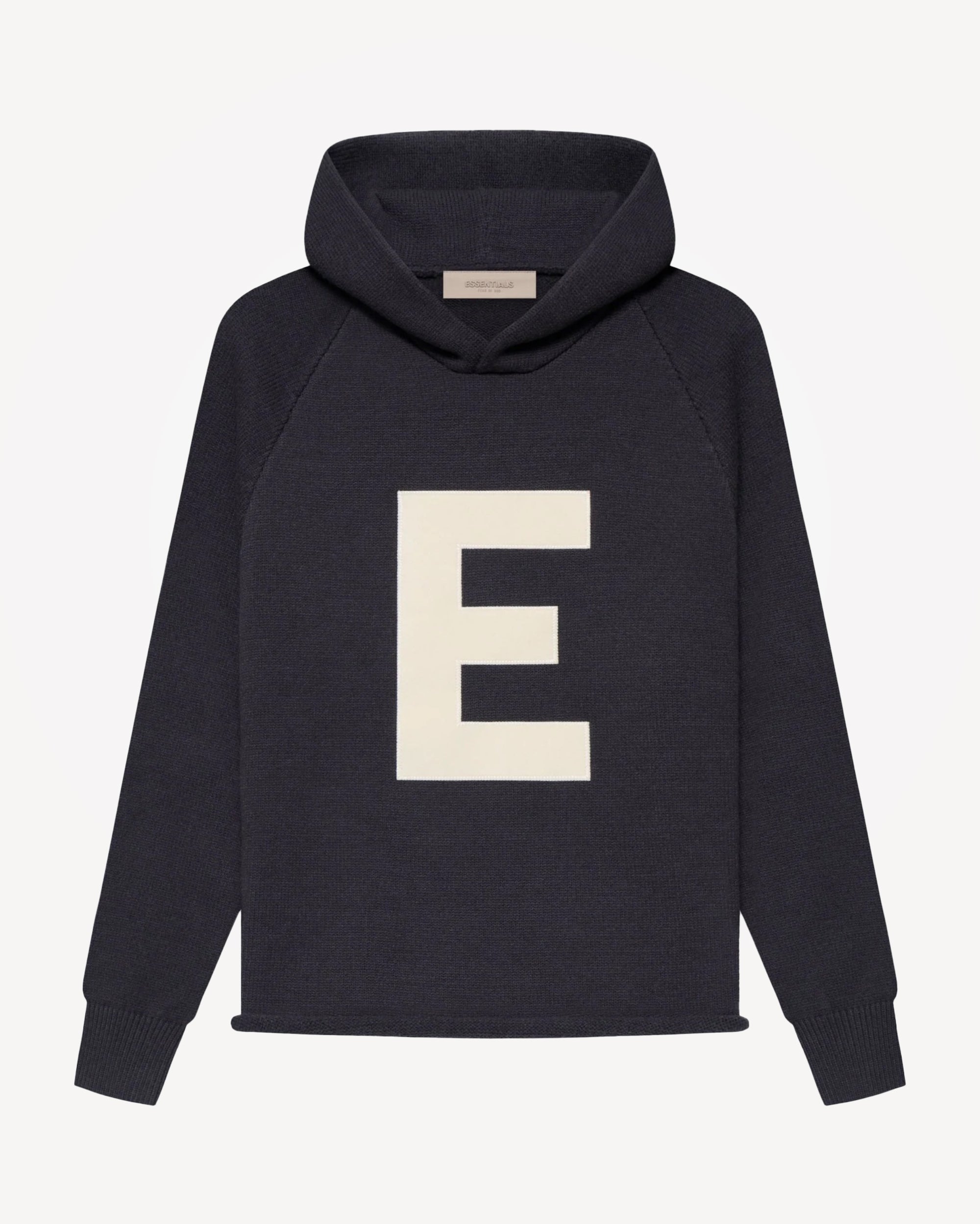 Kids' "Big E" Knit Hoodie in Iron