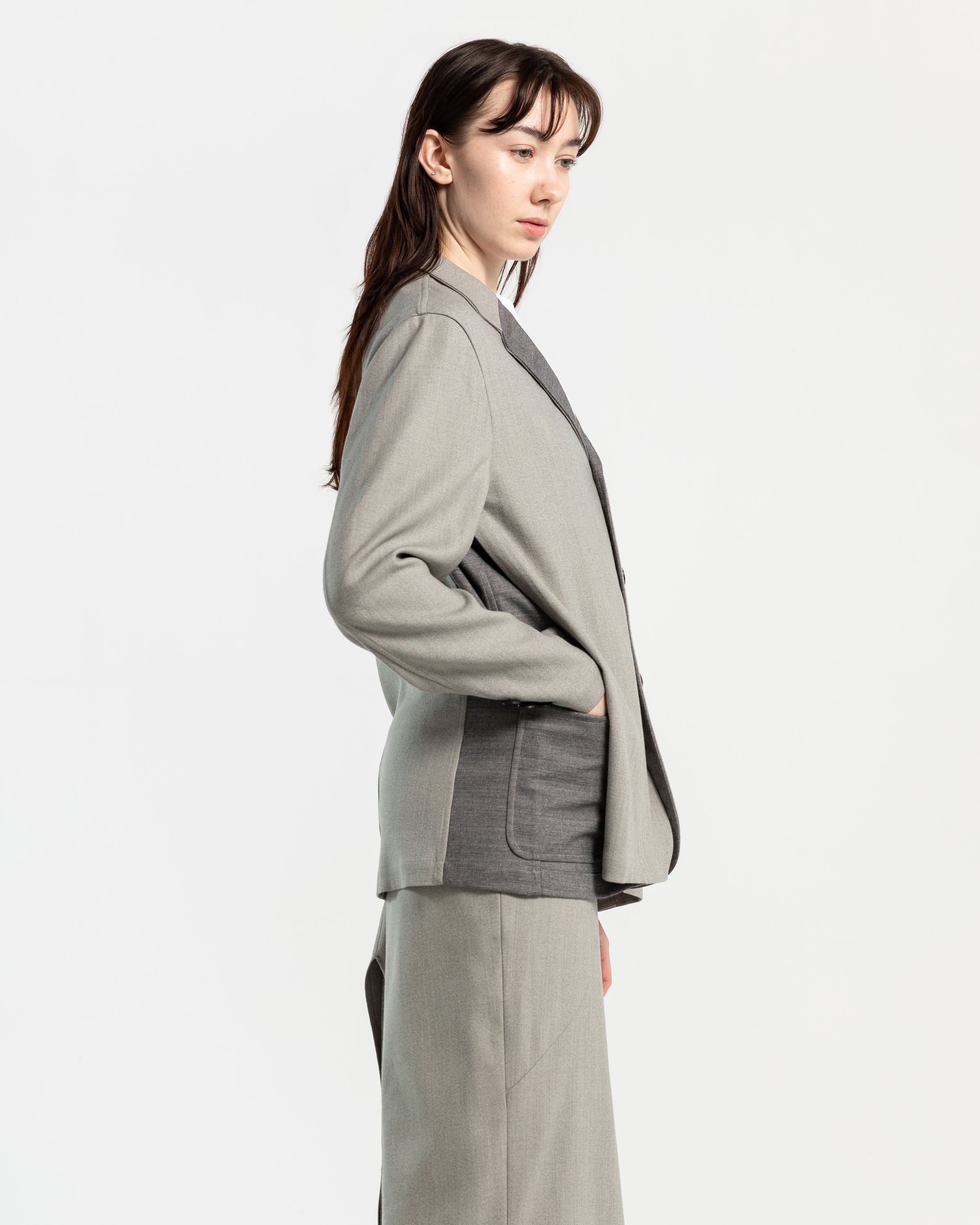 Layered Blazer in Grey