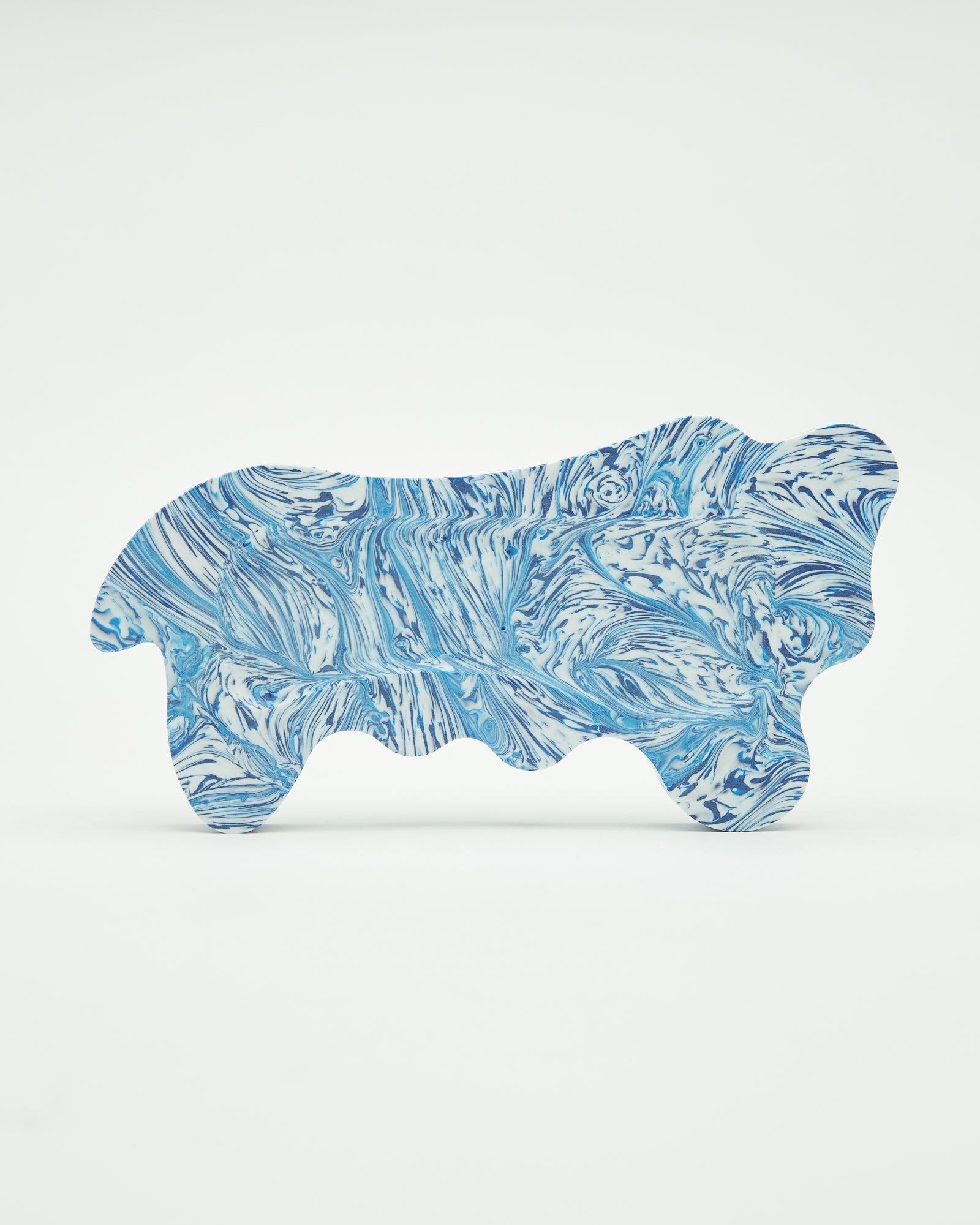 Melting Structures Desk Tray in Blue Wave