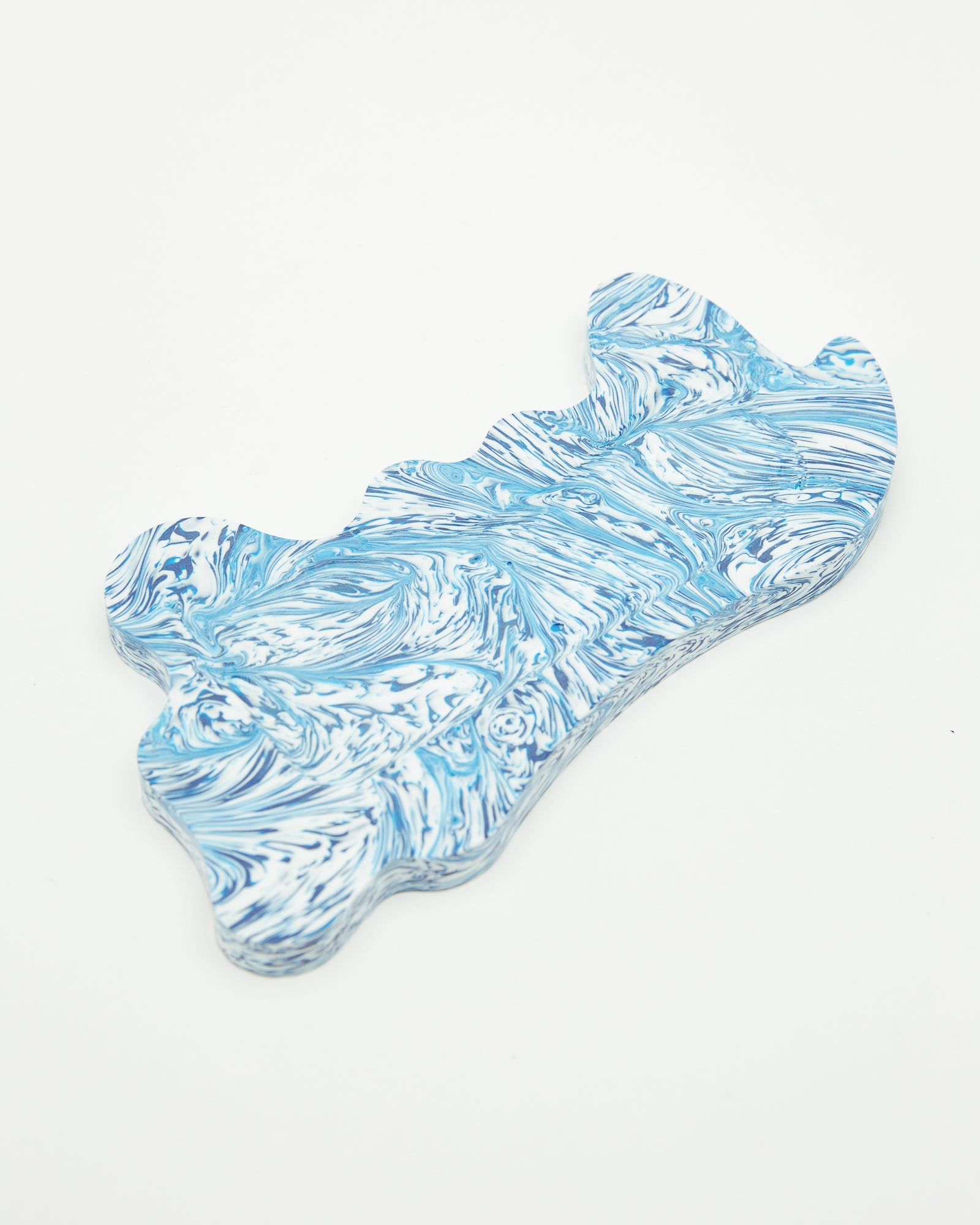 Melting Structures Desk Tray in Blue Wave