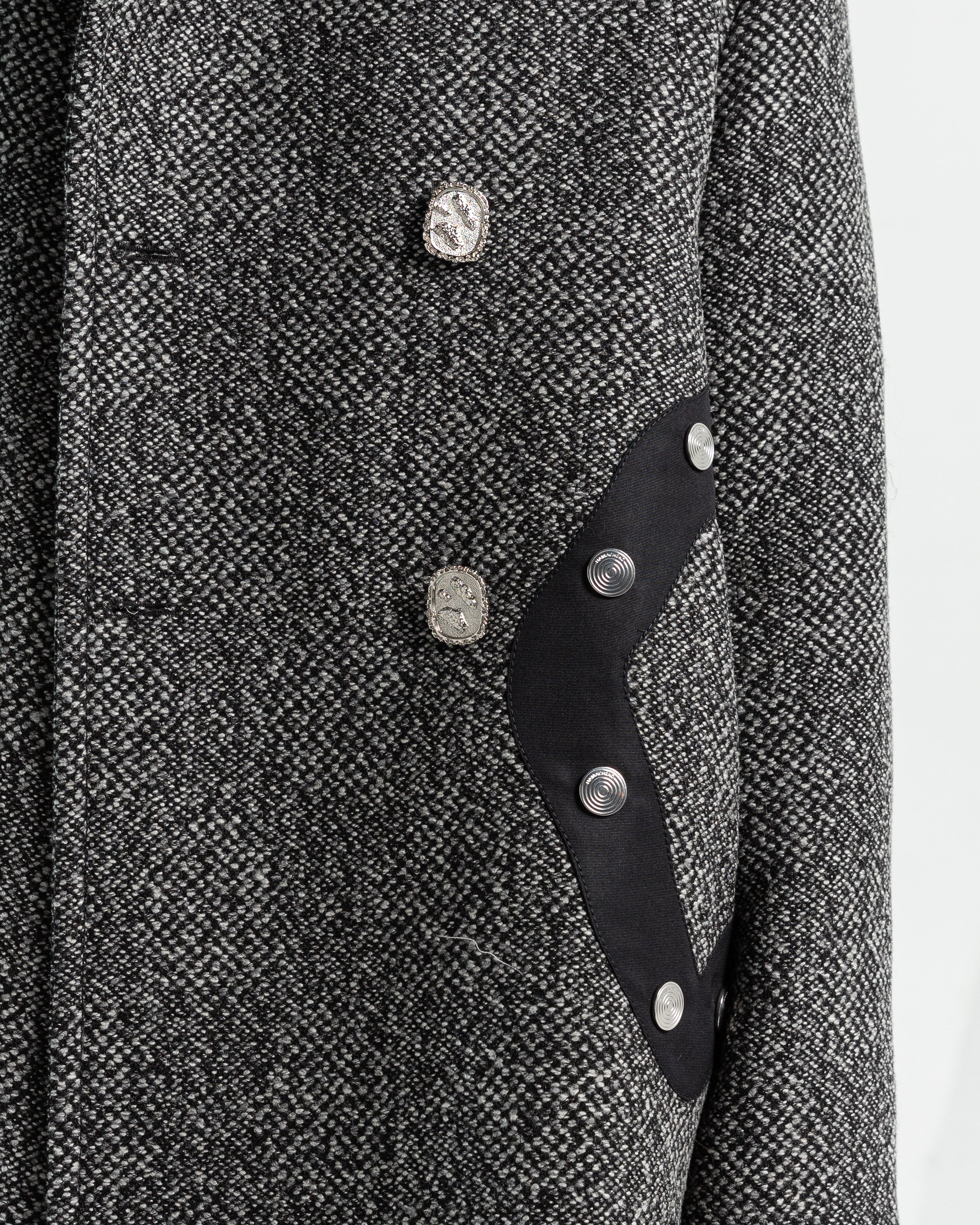 Alep Peacoat in Speckled Grey