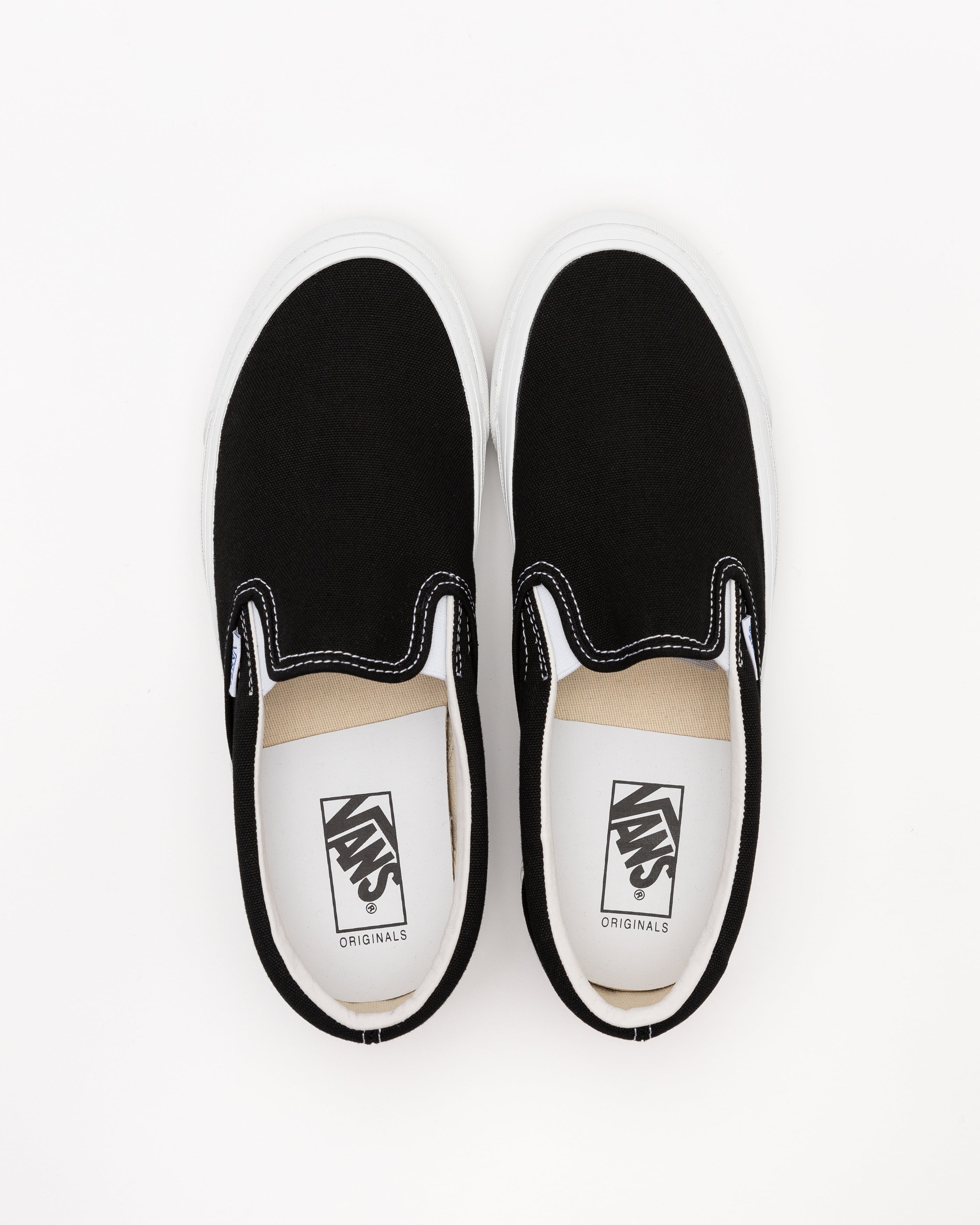 UA OG Classic Slip-On Sneakers in Black/White