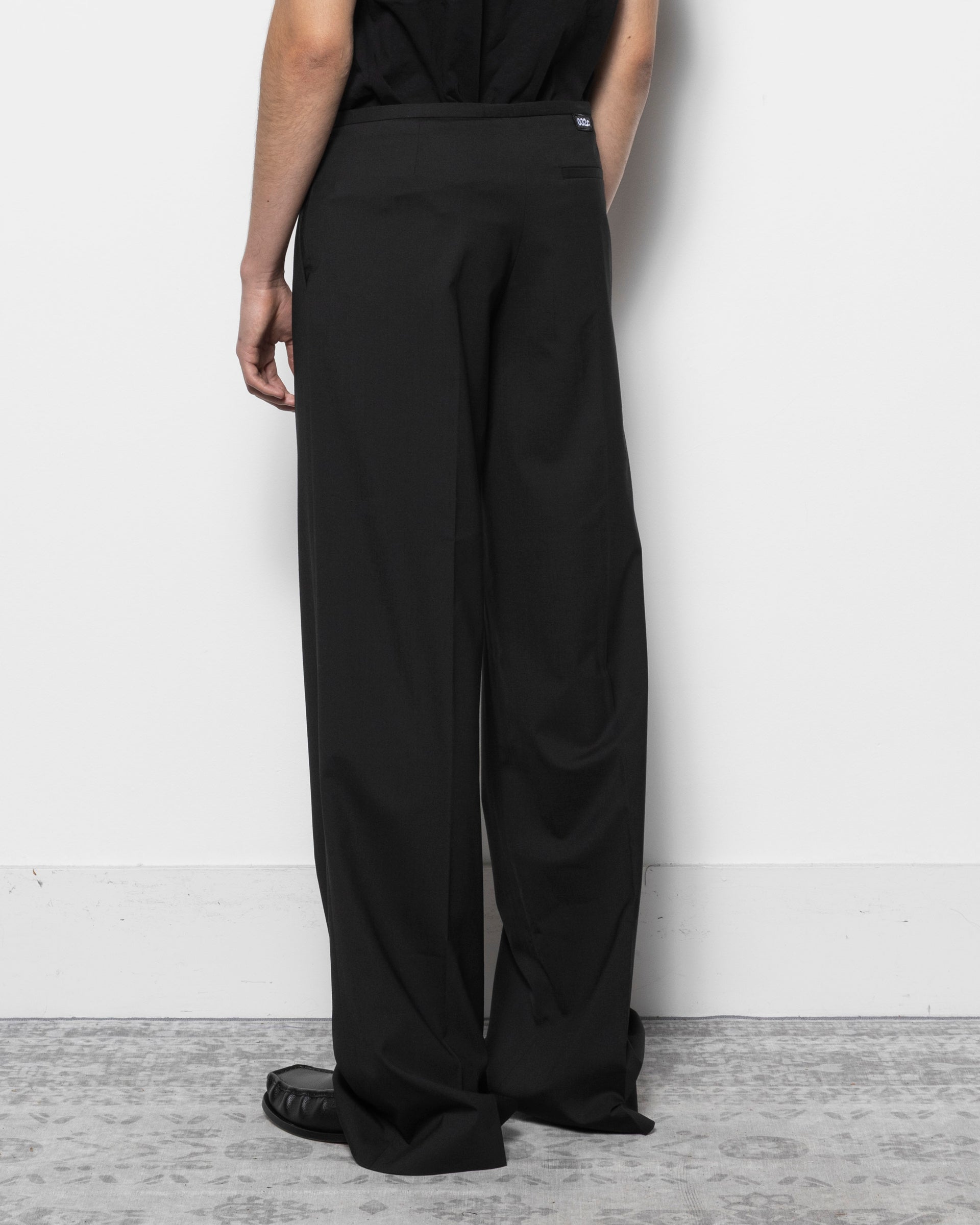032c Office Attire Wide Leg Suit Pants in Black