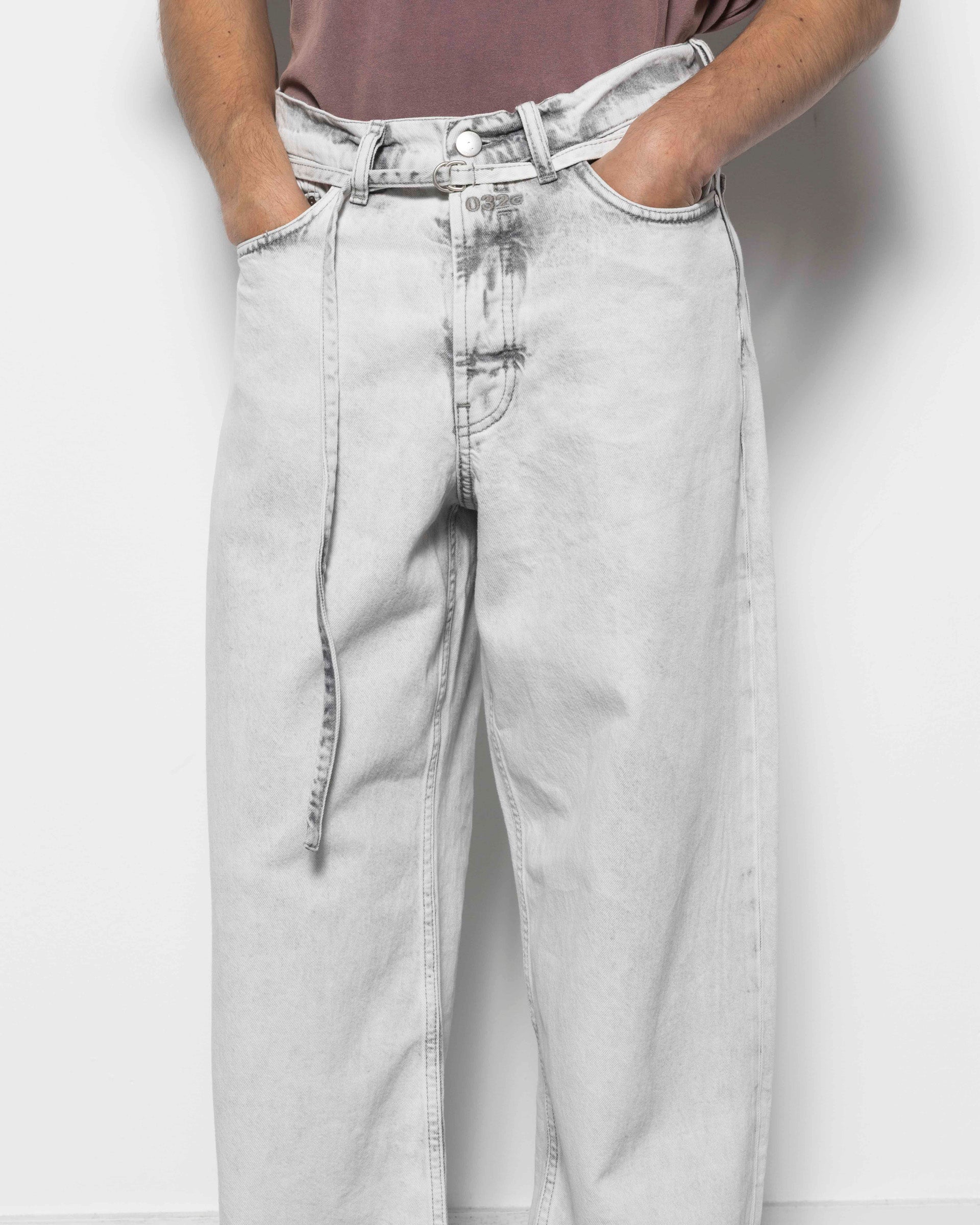 Down To Earth Wide Leg Jean in Washed Grey