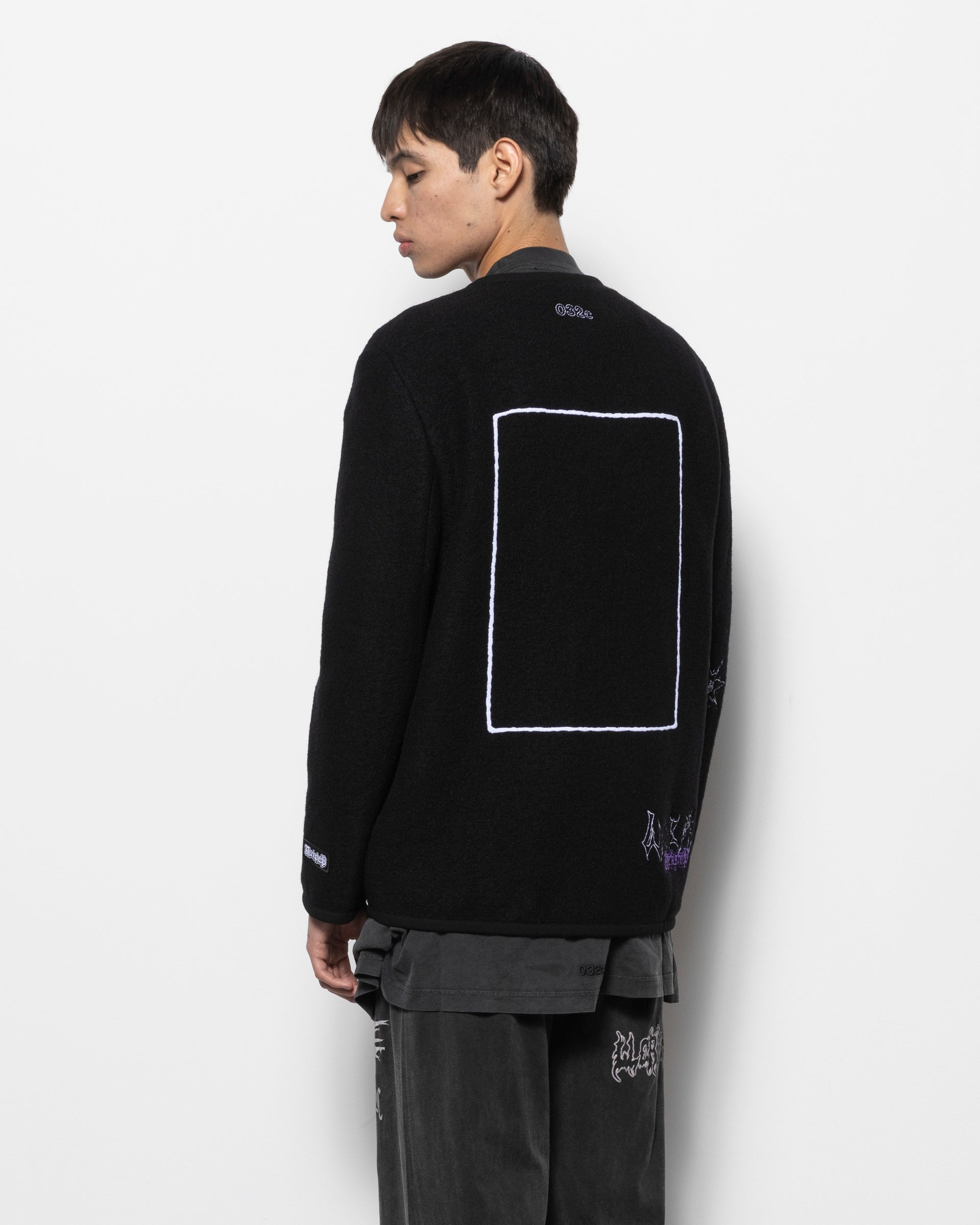 Ghost Writer Wool Janker Jacket in Black
