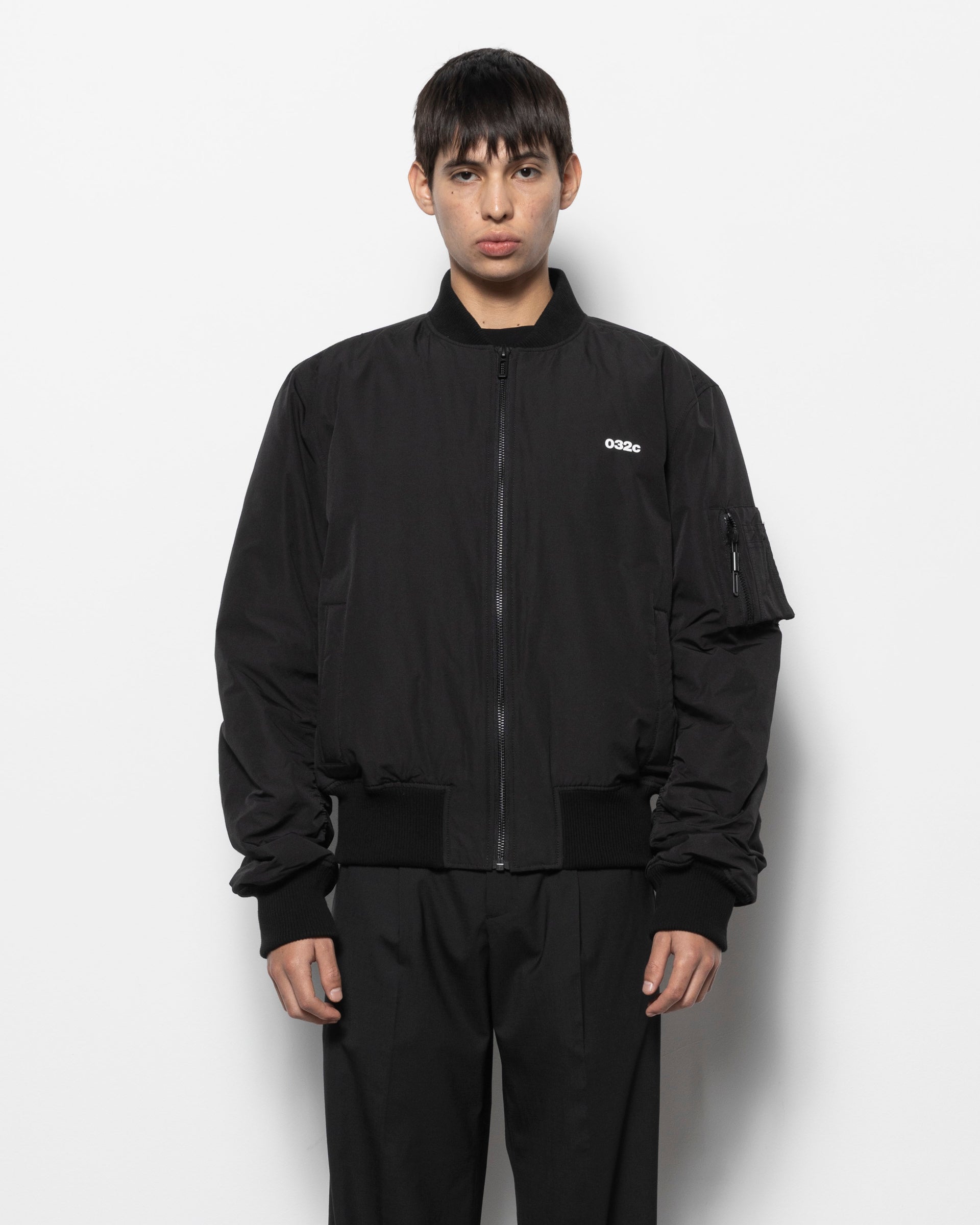 Guest List Classic Bomber Jacket in Black