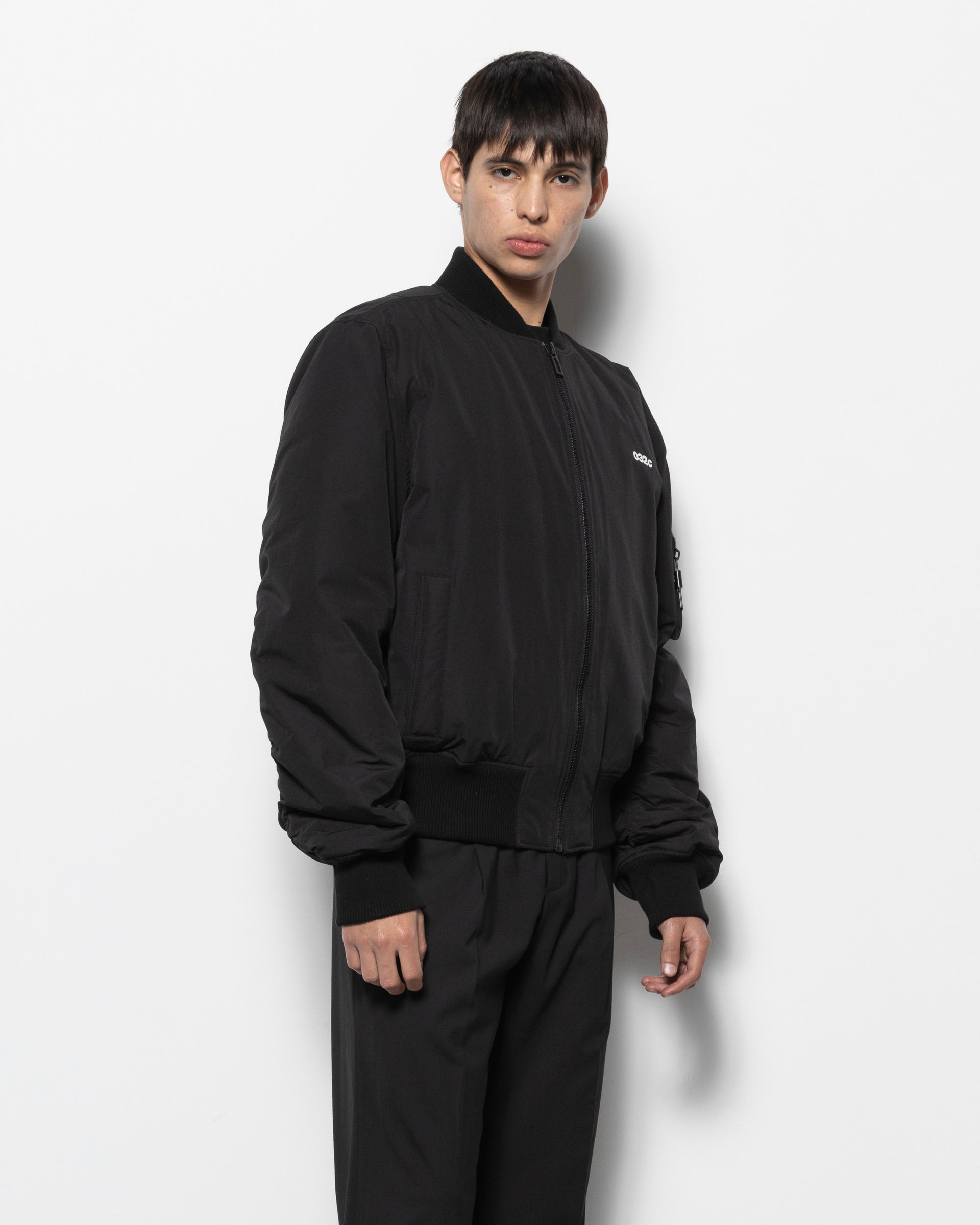 Guest List Classic Bomber Jacket in Black
