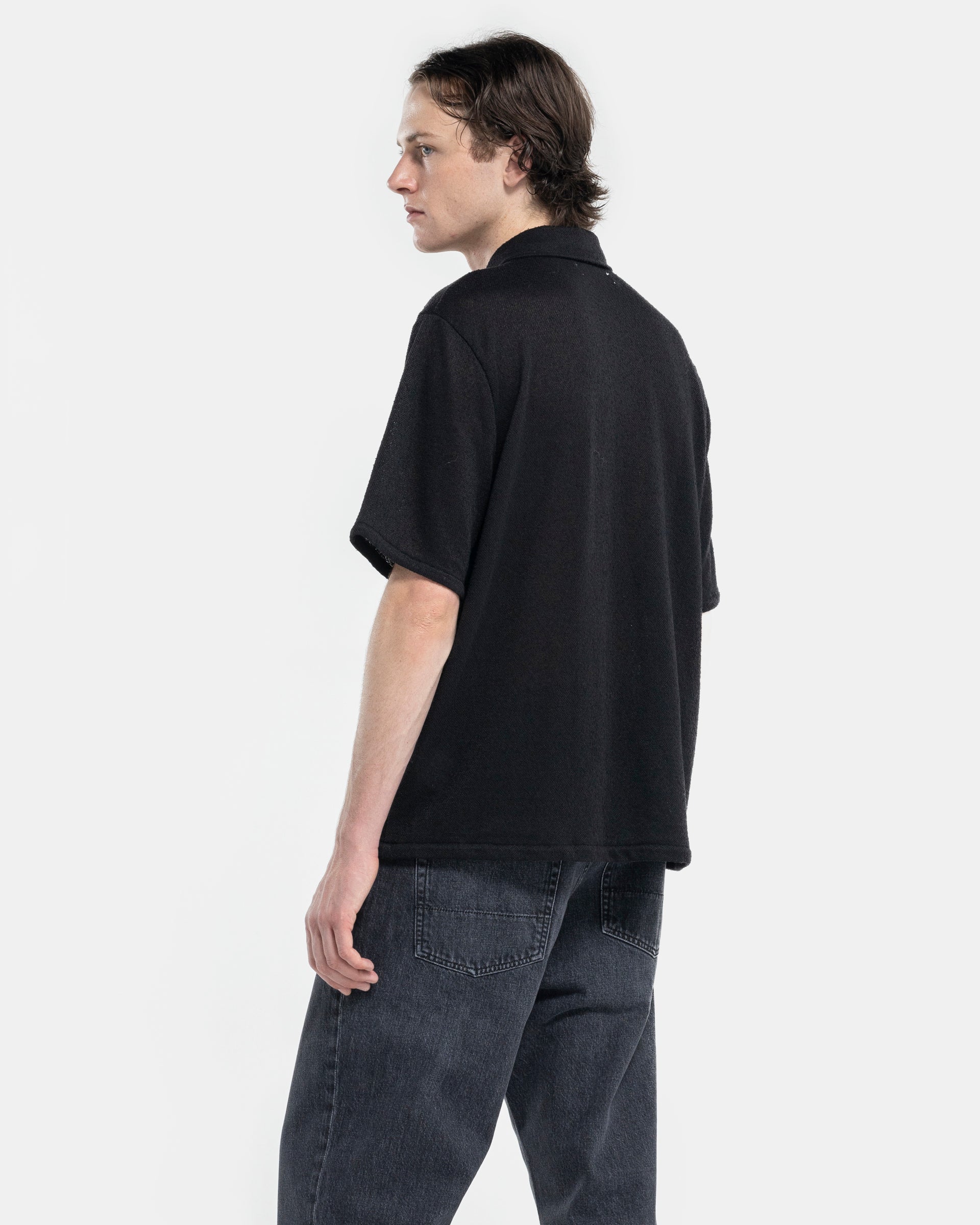 Box Shirt Shortsleeve in Black