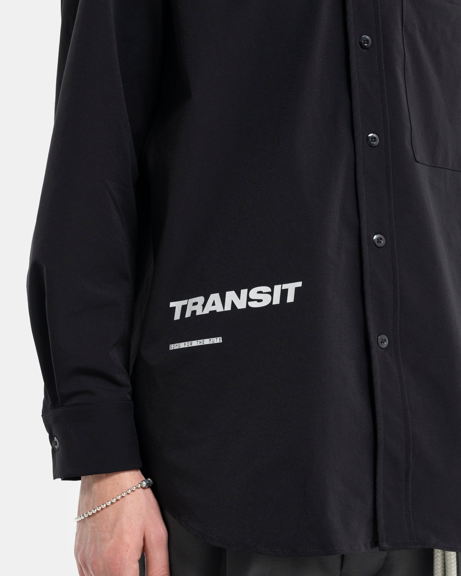 "Transit" Long Sleeve Pleated Box Shirt