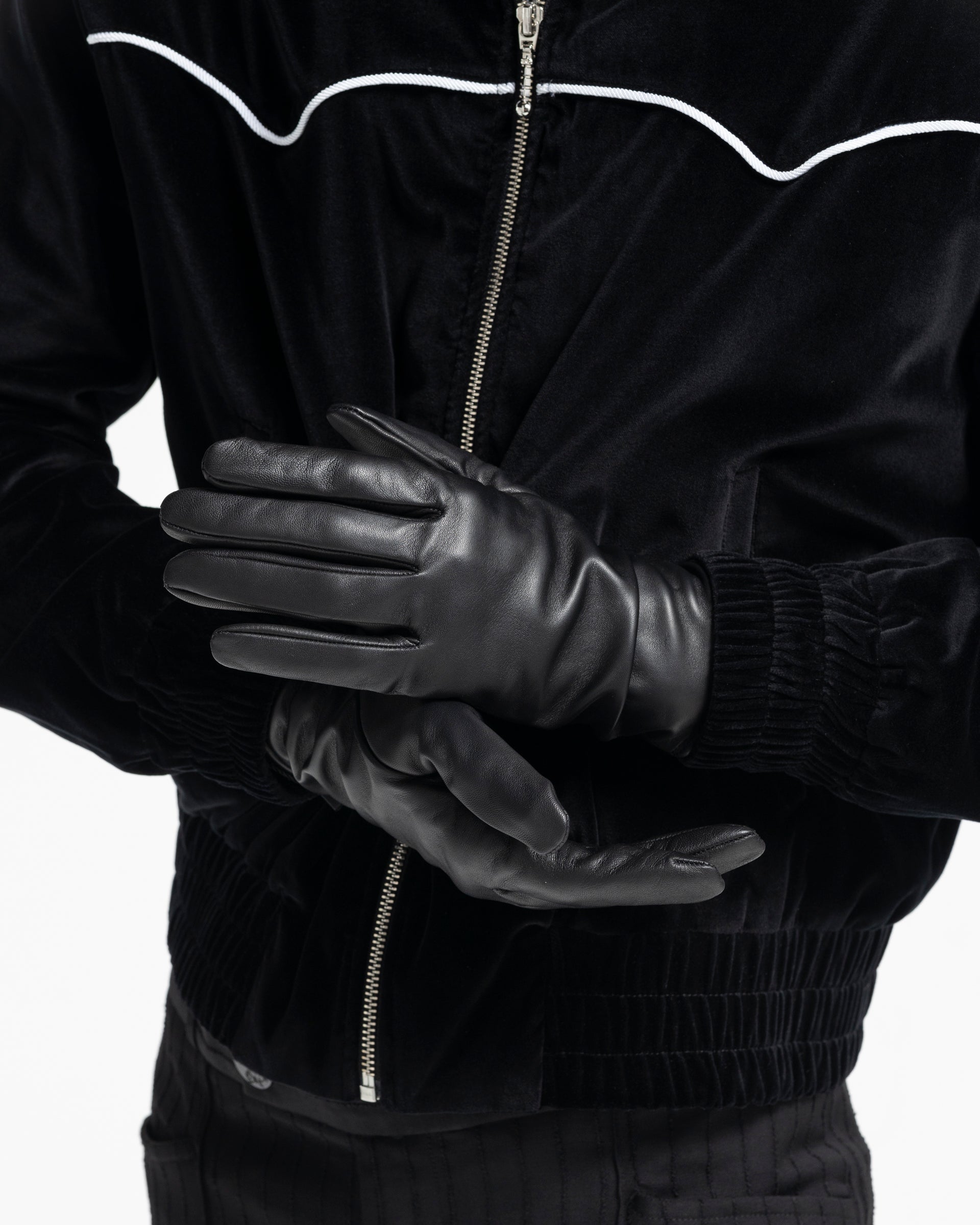 Leather Gloves in Black