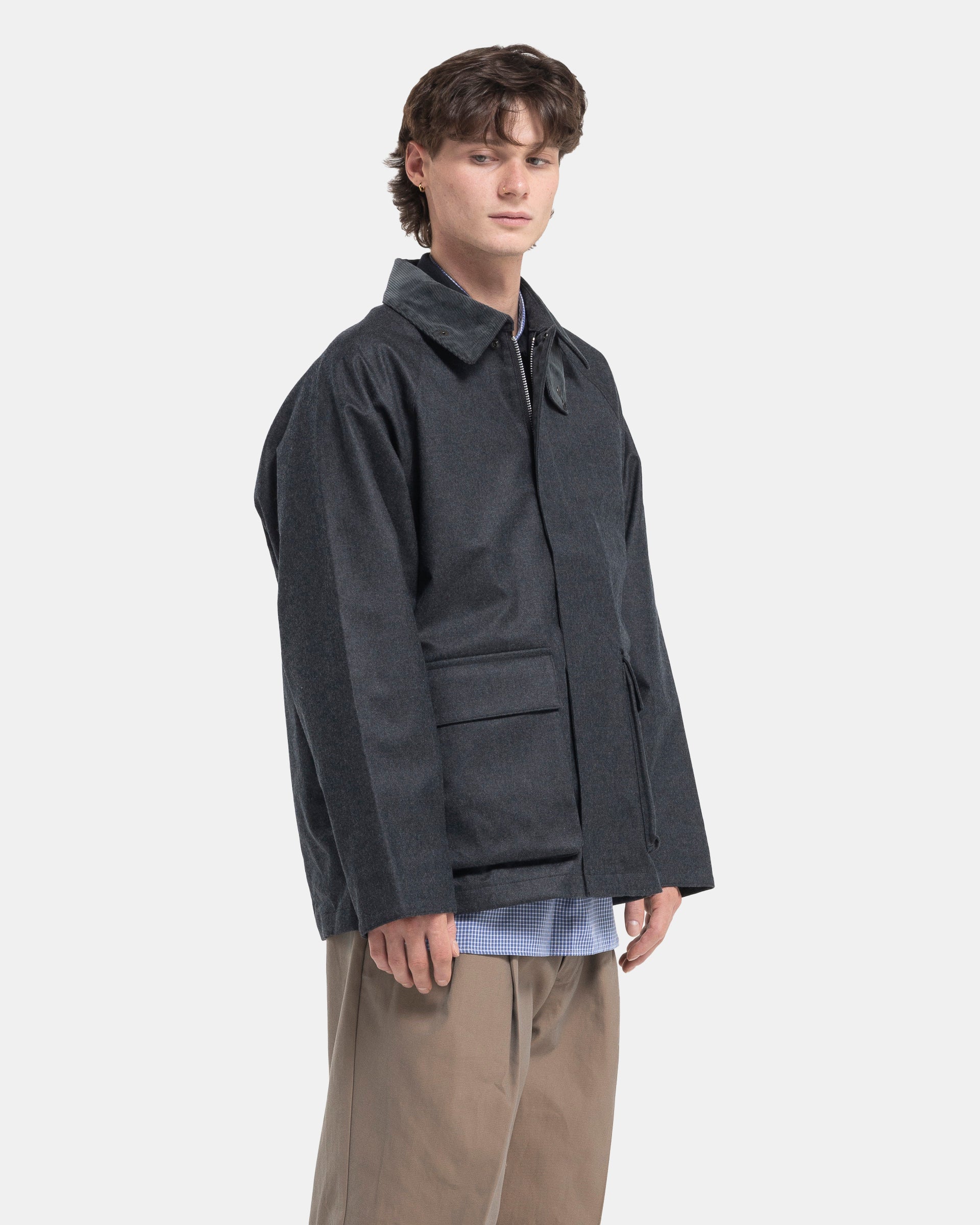 3 Layer Field Jacket in Charcoal