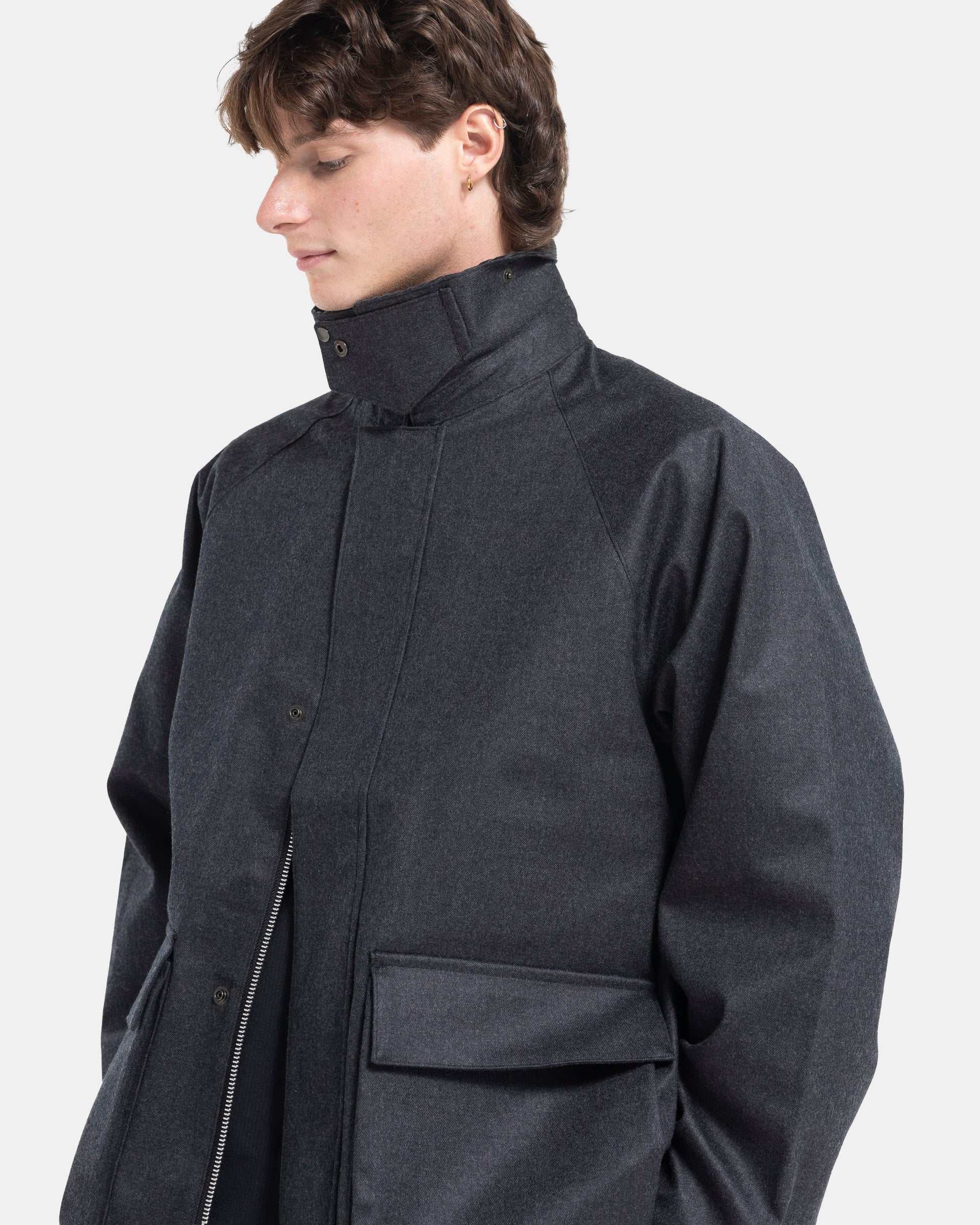 3 Layer Field Jacket in Charcoal