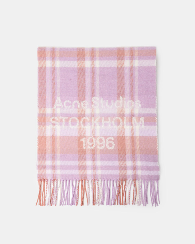Check Logo Scarf in Pink/Fuchsia