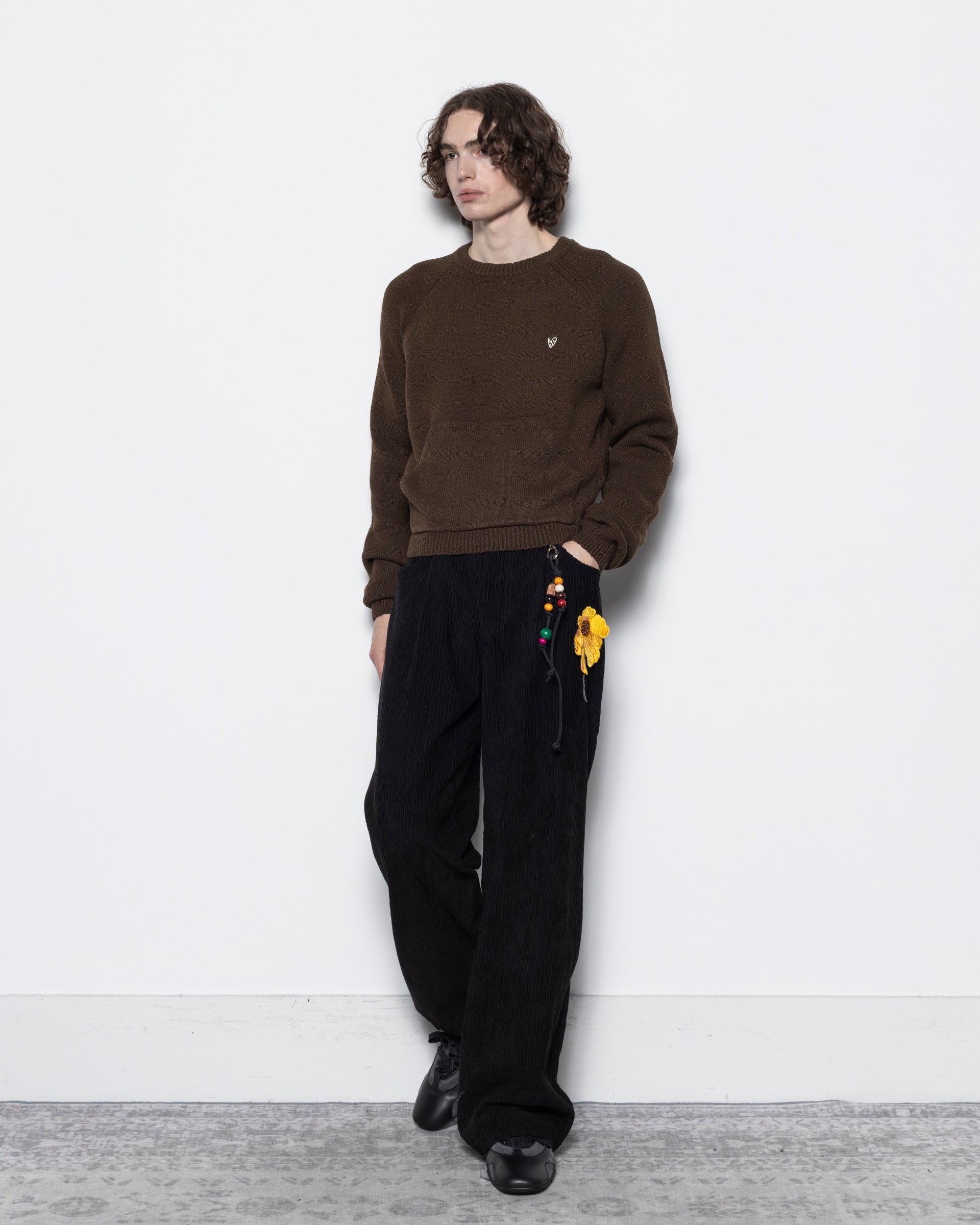 Crewneck Jumper in Brown