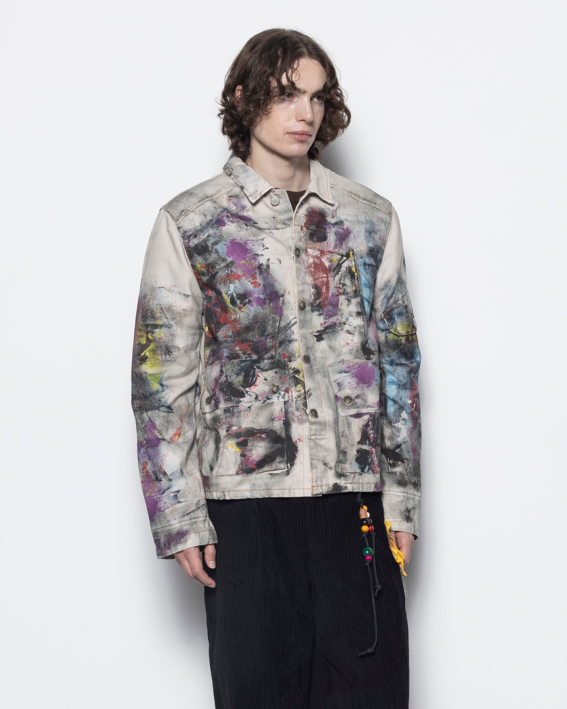 Jacket Trompe L'oeil Print in Multi