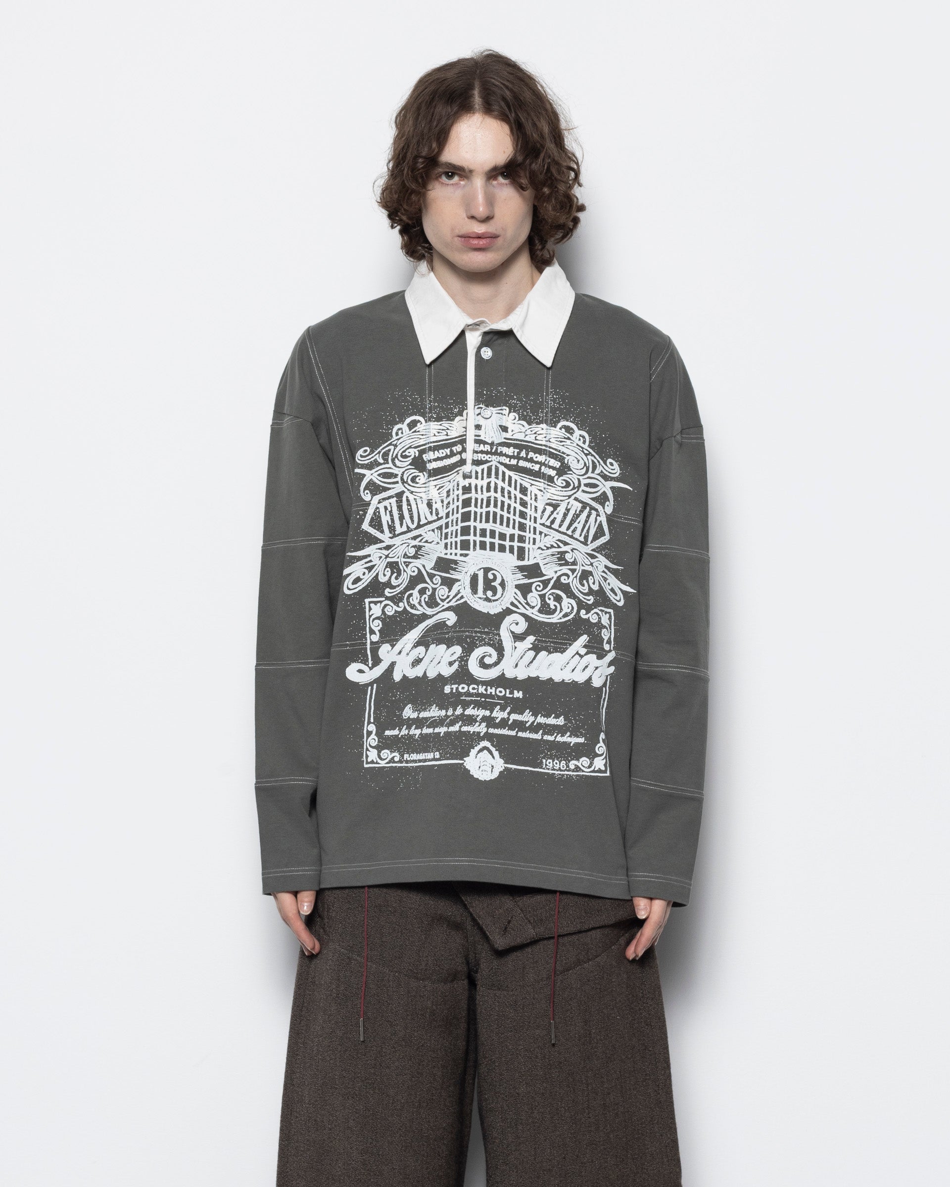 Logo Polo Shirt in Vintage Green