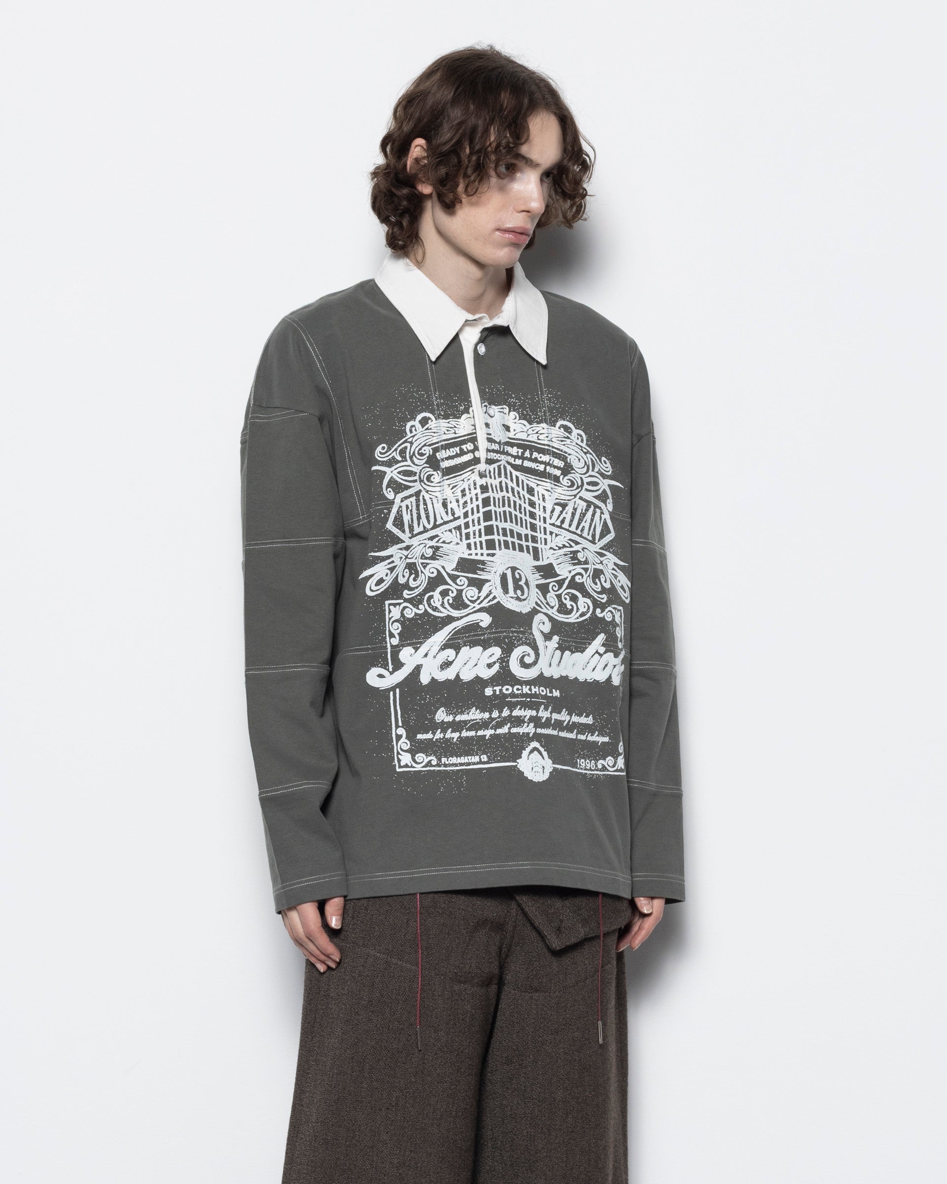 Logo Polo Shirt in Vintage Green