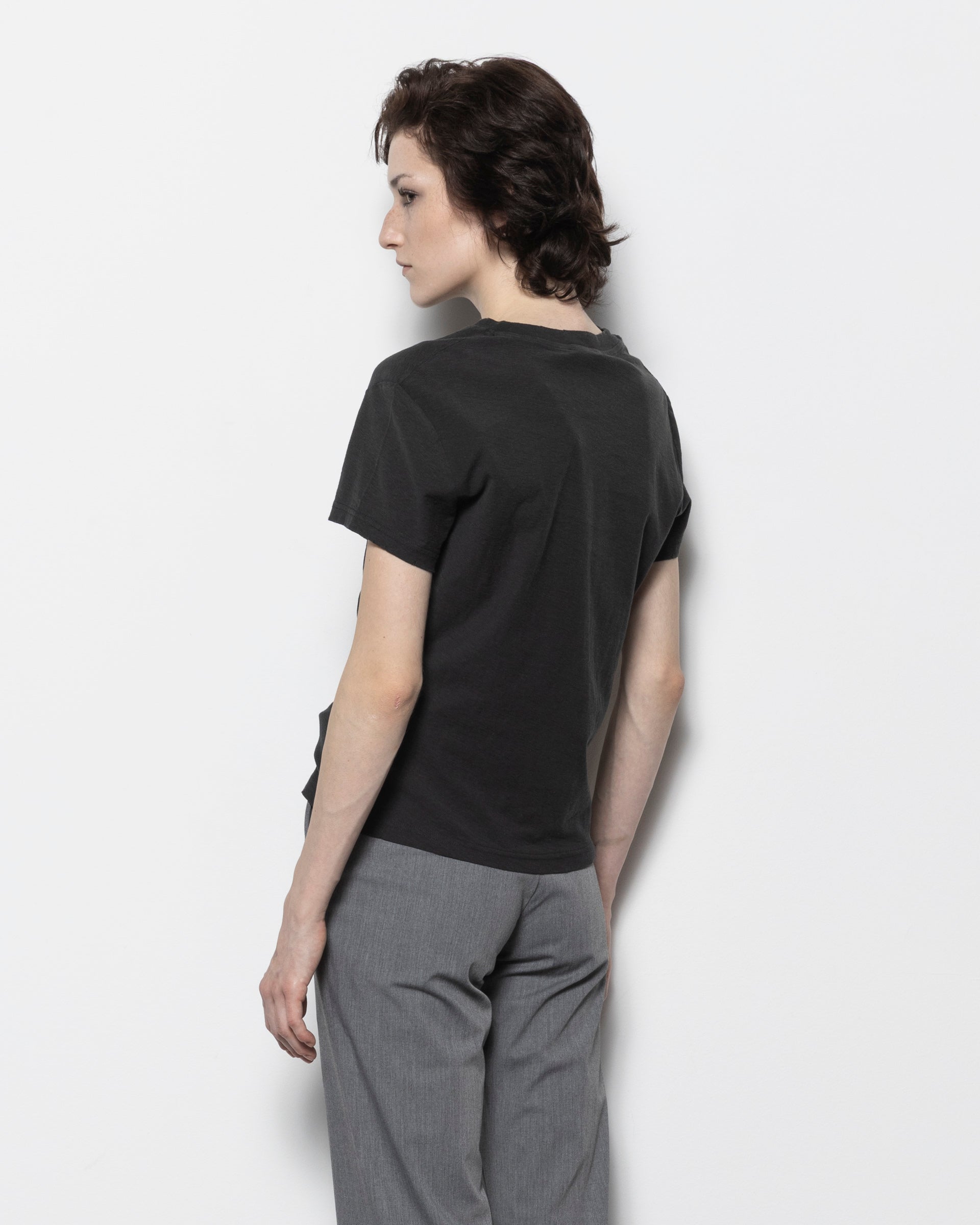 Logo Short Sleeve T-shirt in Faded Black