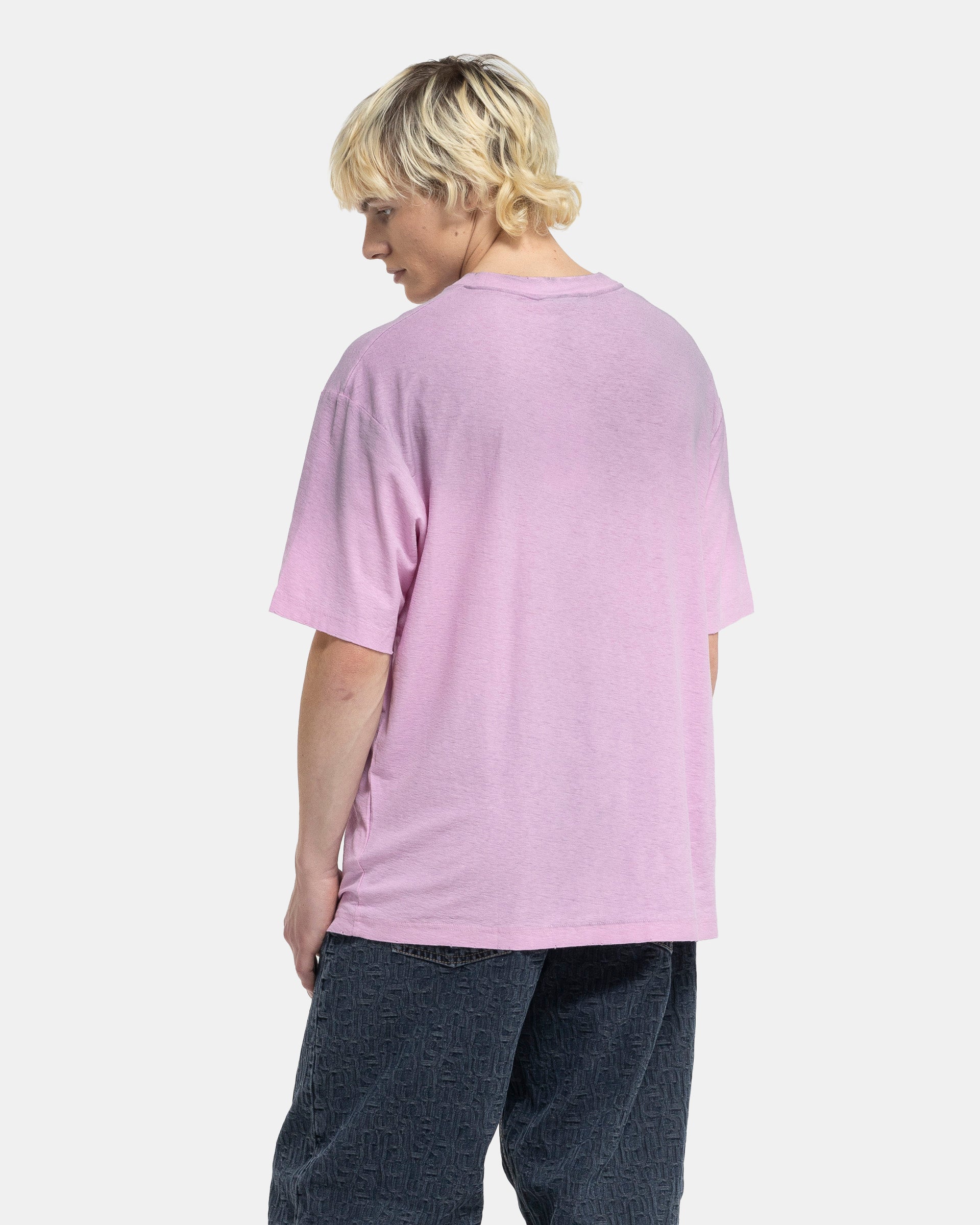 Logo T-Shirt in Cotton Candy Pink