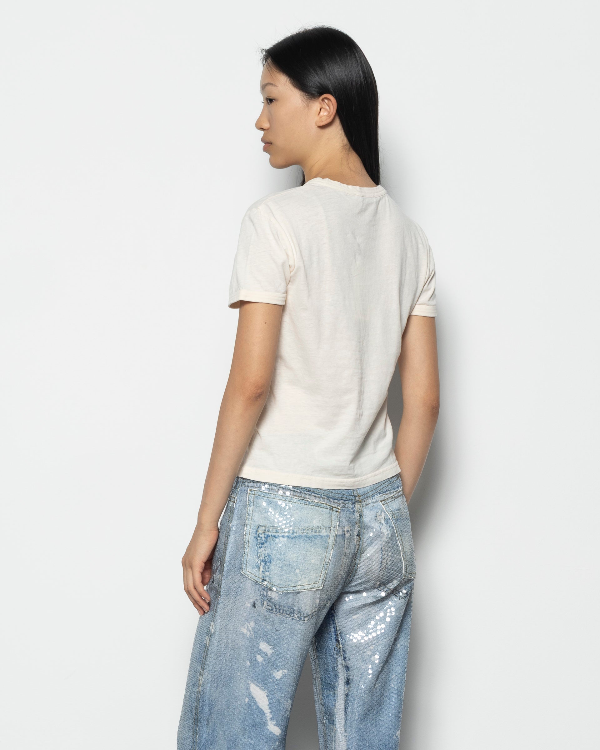 Logo T-Shirt in Pearl Grey