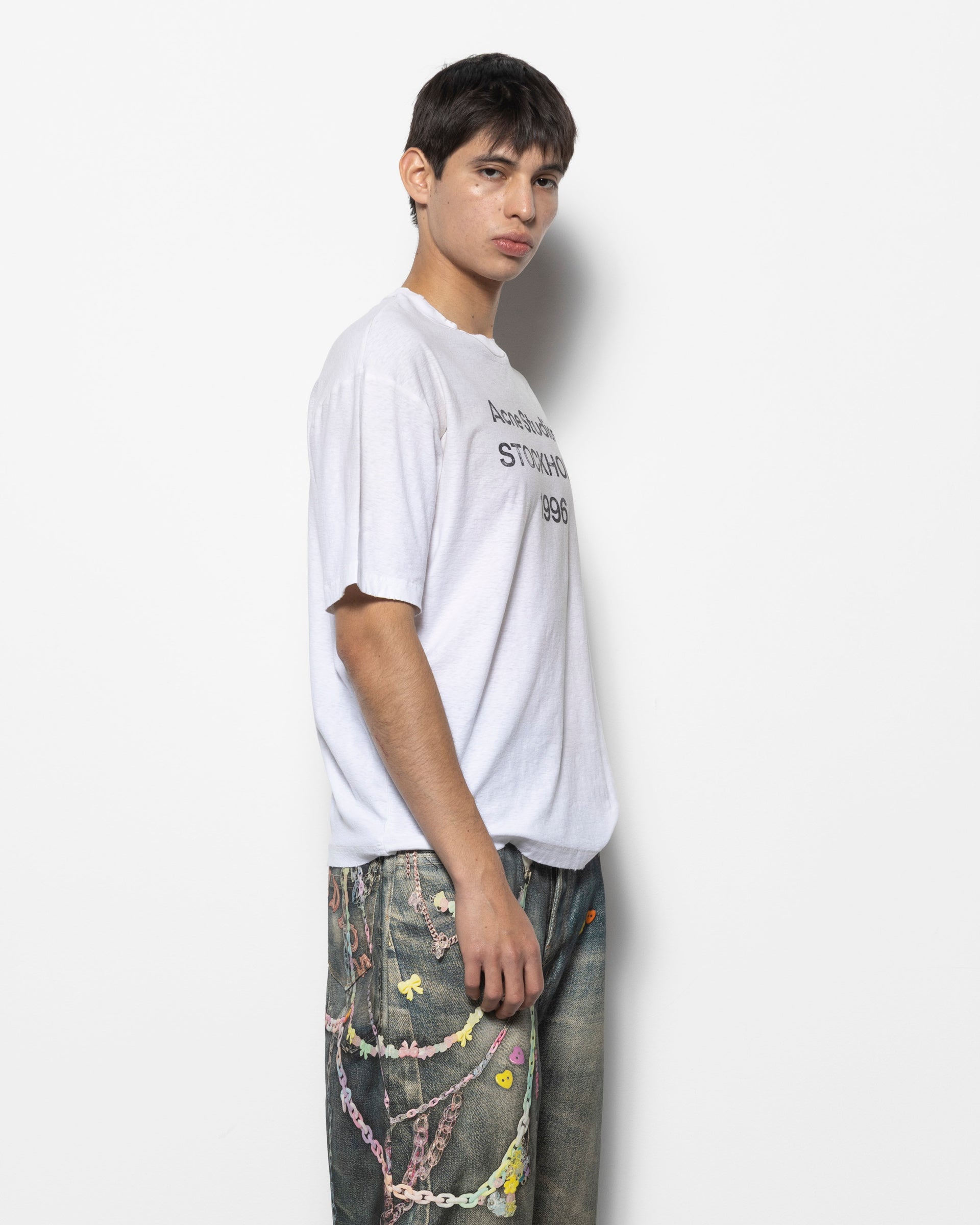 Logo T-Shirt in Dusty White