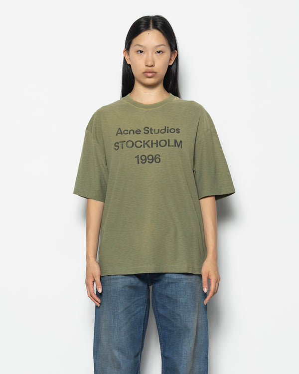 Logo T-Shirt in Olive Green