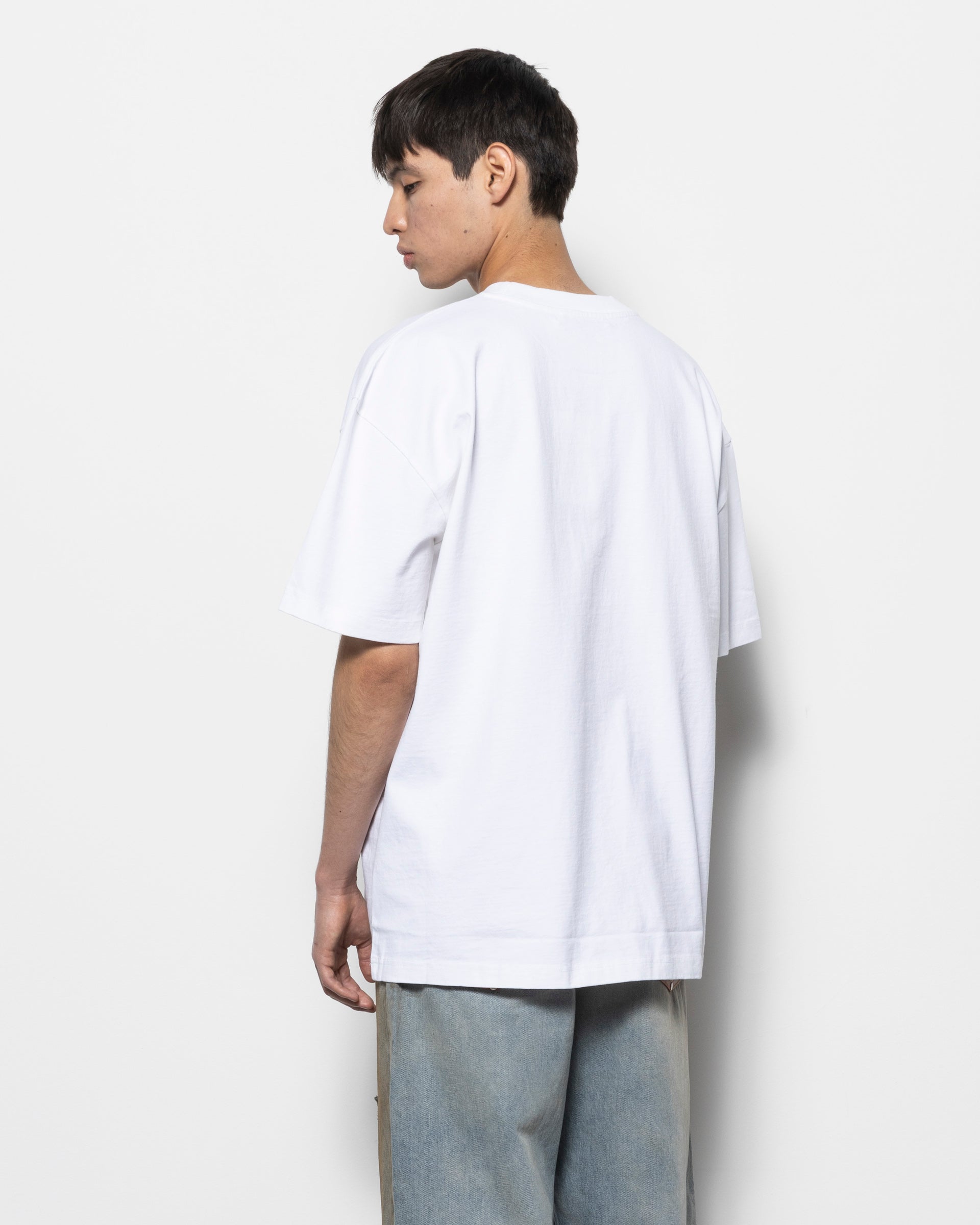 T-Shirt Logo in Optic White