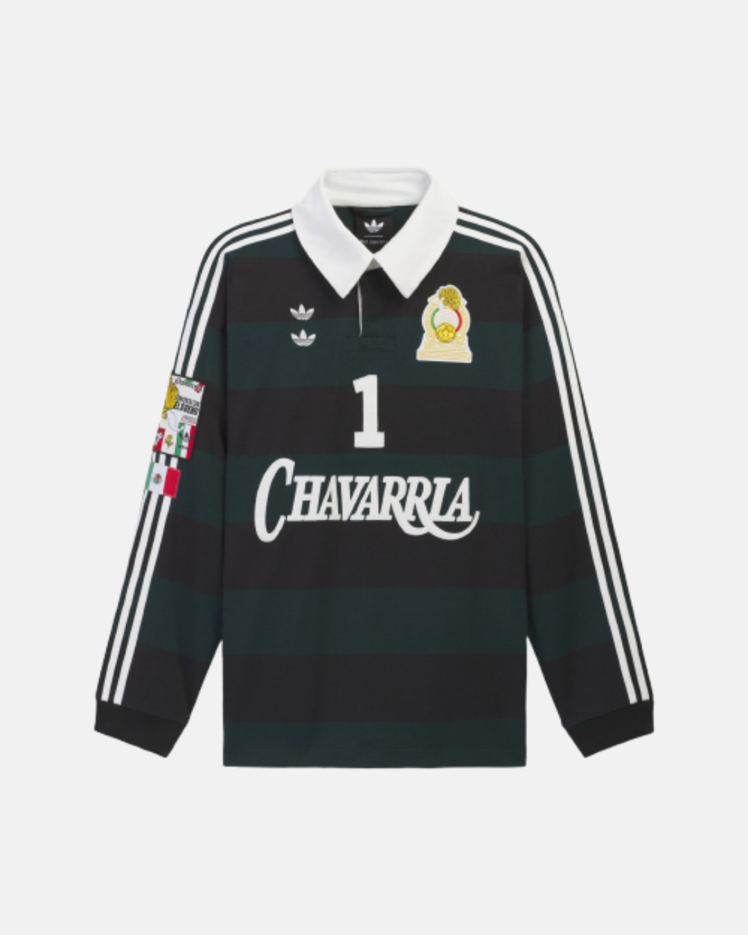 Chavarria LS Rugby Shirt in Black