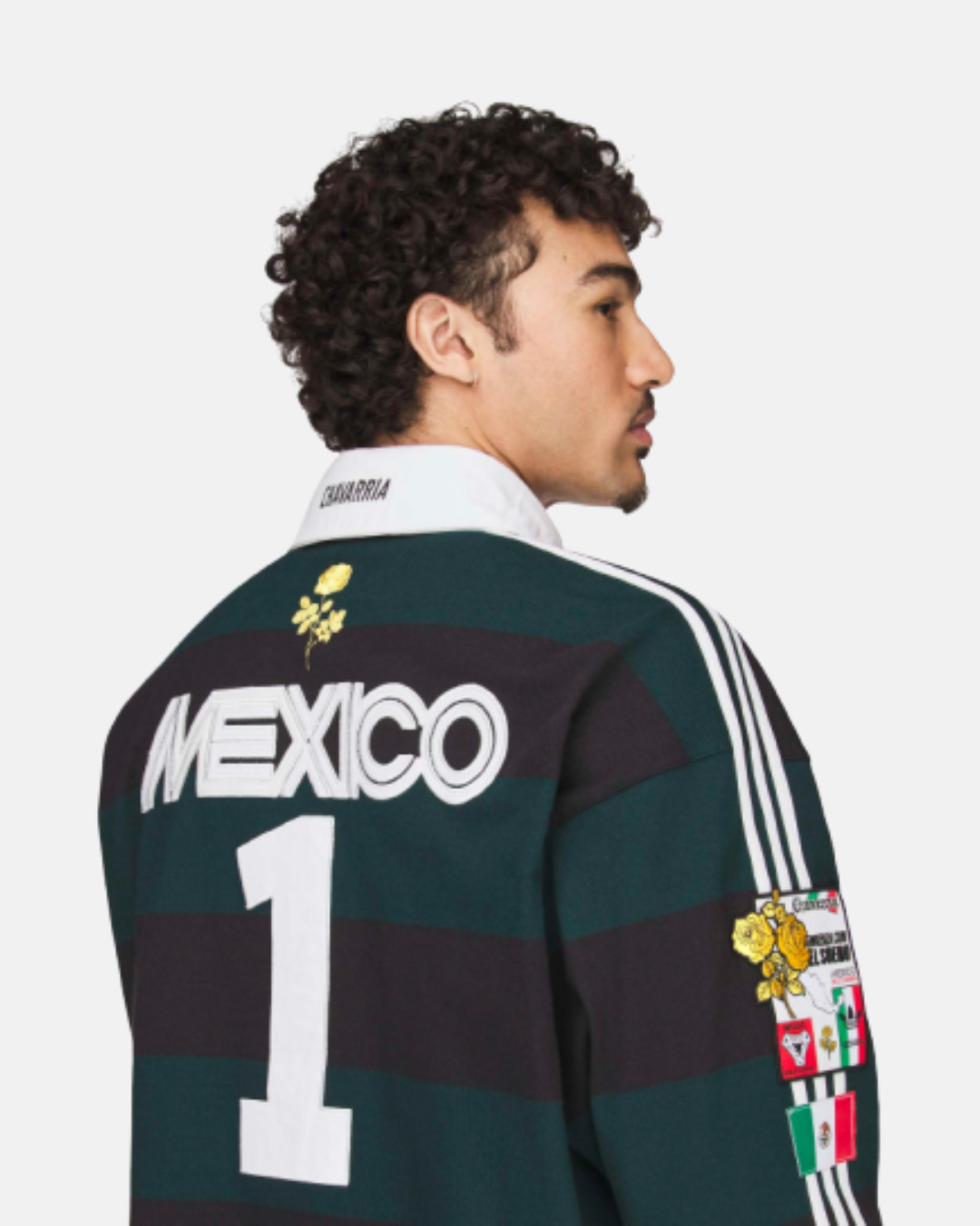 Chavarria LS Rugby Shirt in Black