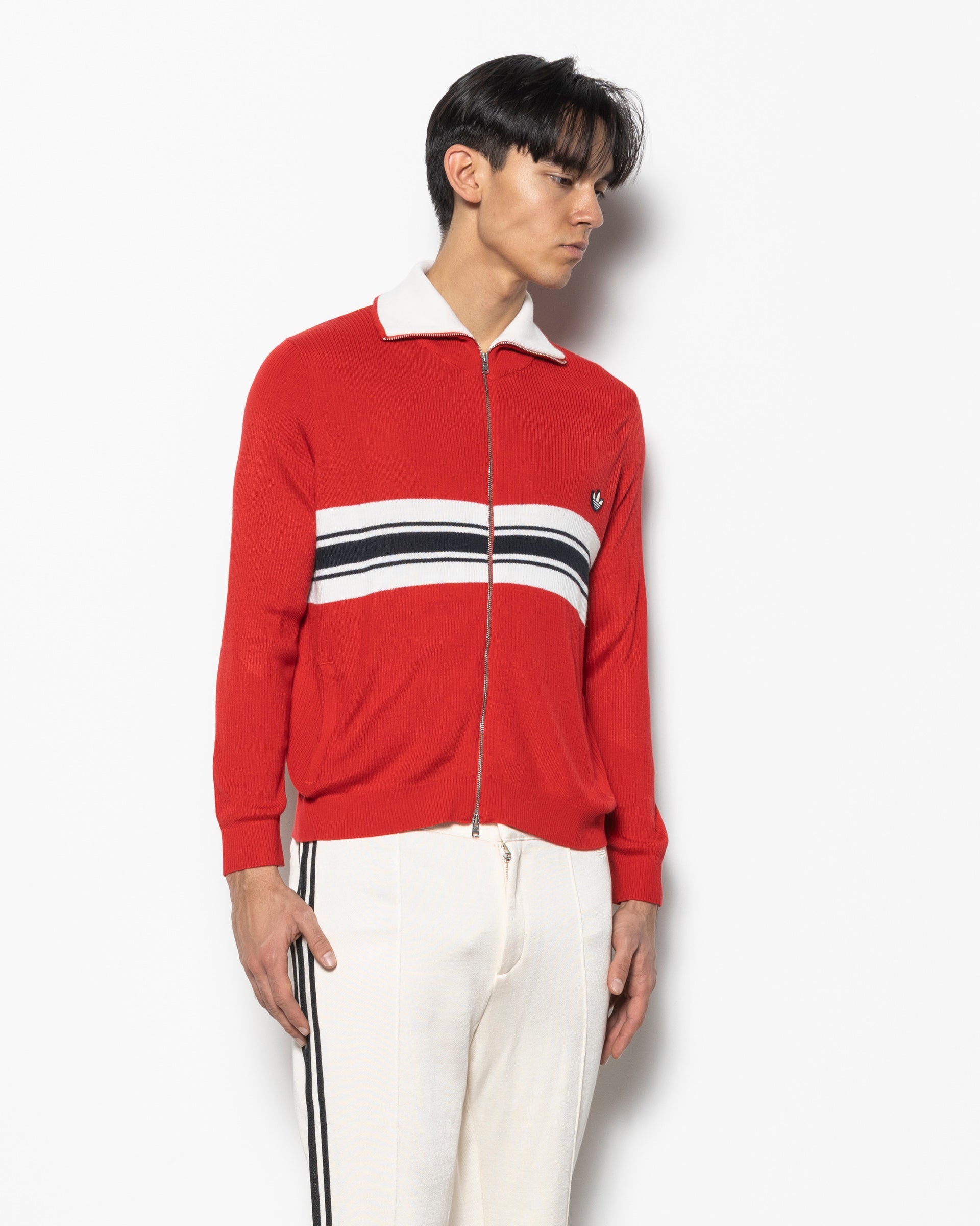 Wales Bonner Knit Track Top in Better Scarlet