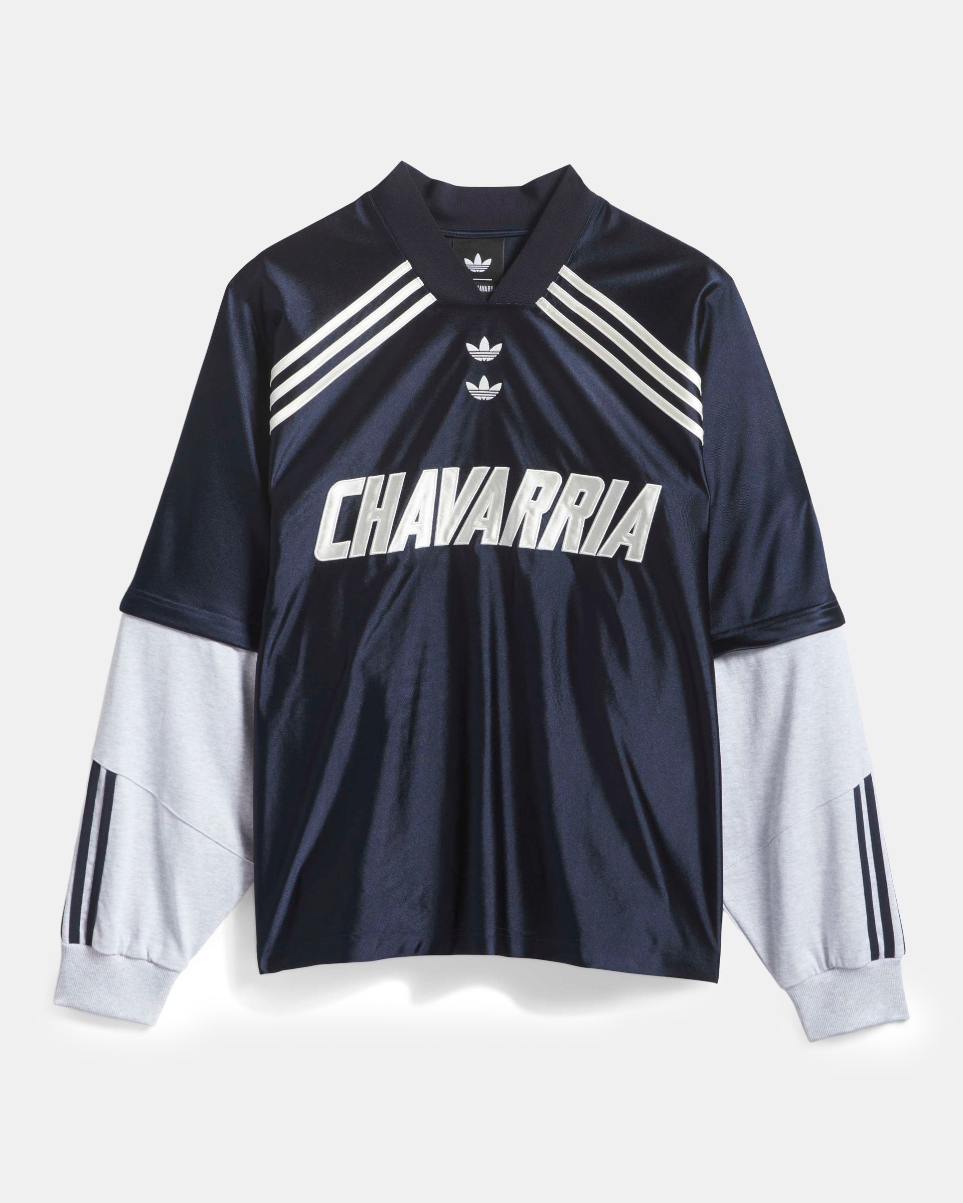 Willy Chavarria Dazzel Long Sleeve Jersey in Legend Ink