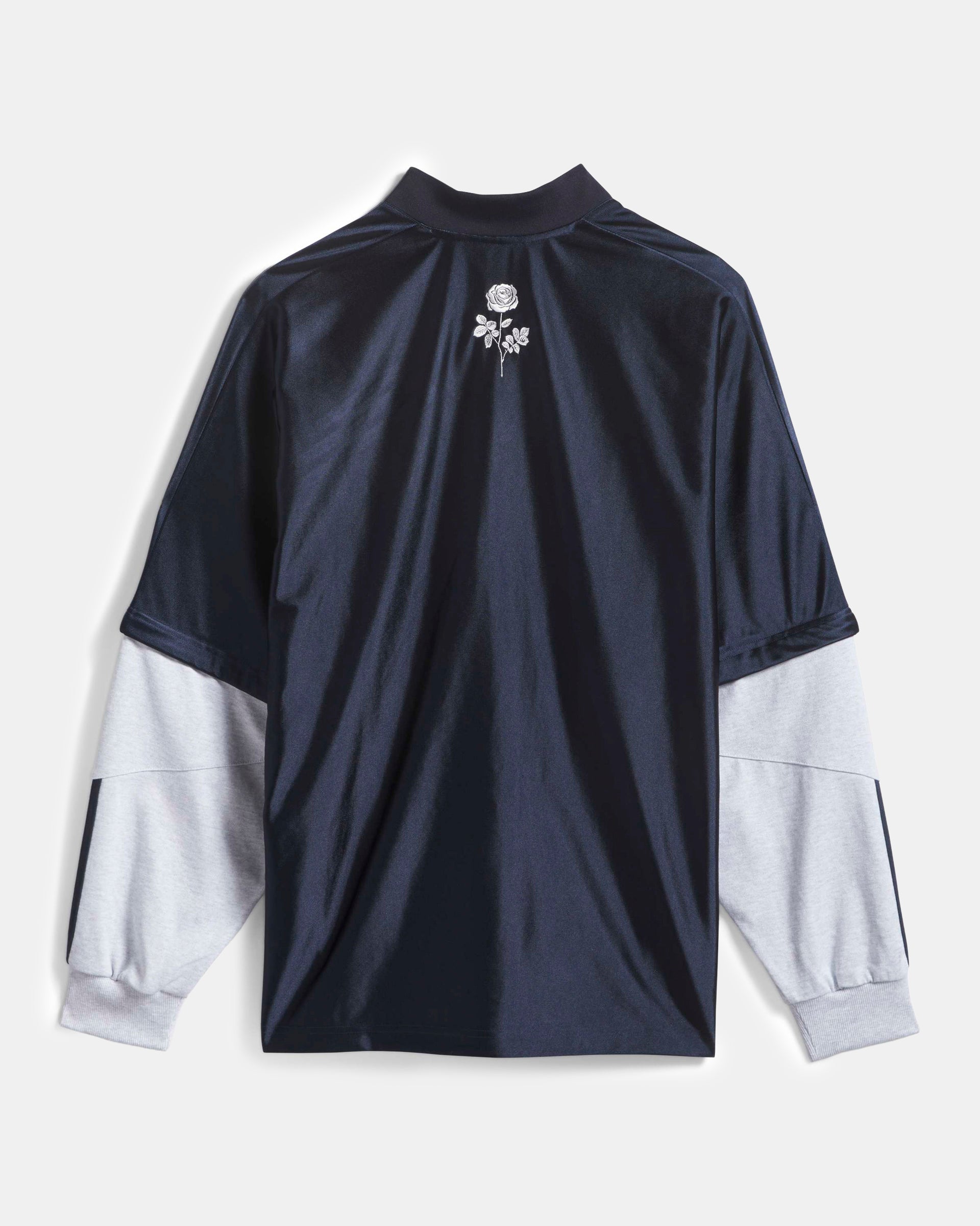 Willy Chavarria Dazzel Long Sleeve Jersey in Legend Ink
