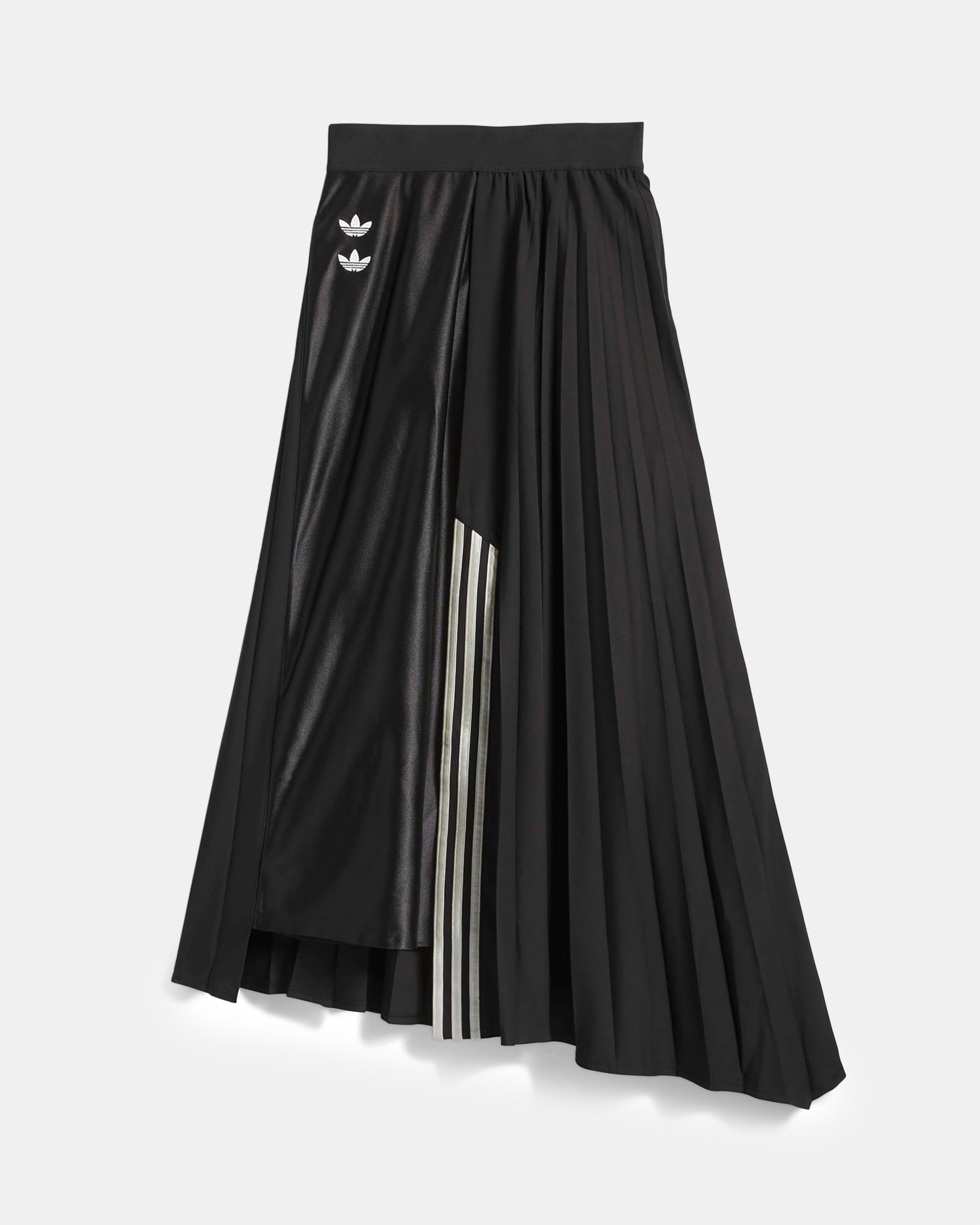 Willy Chavarria Dazzle Pleat Skirt in Black