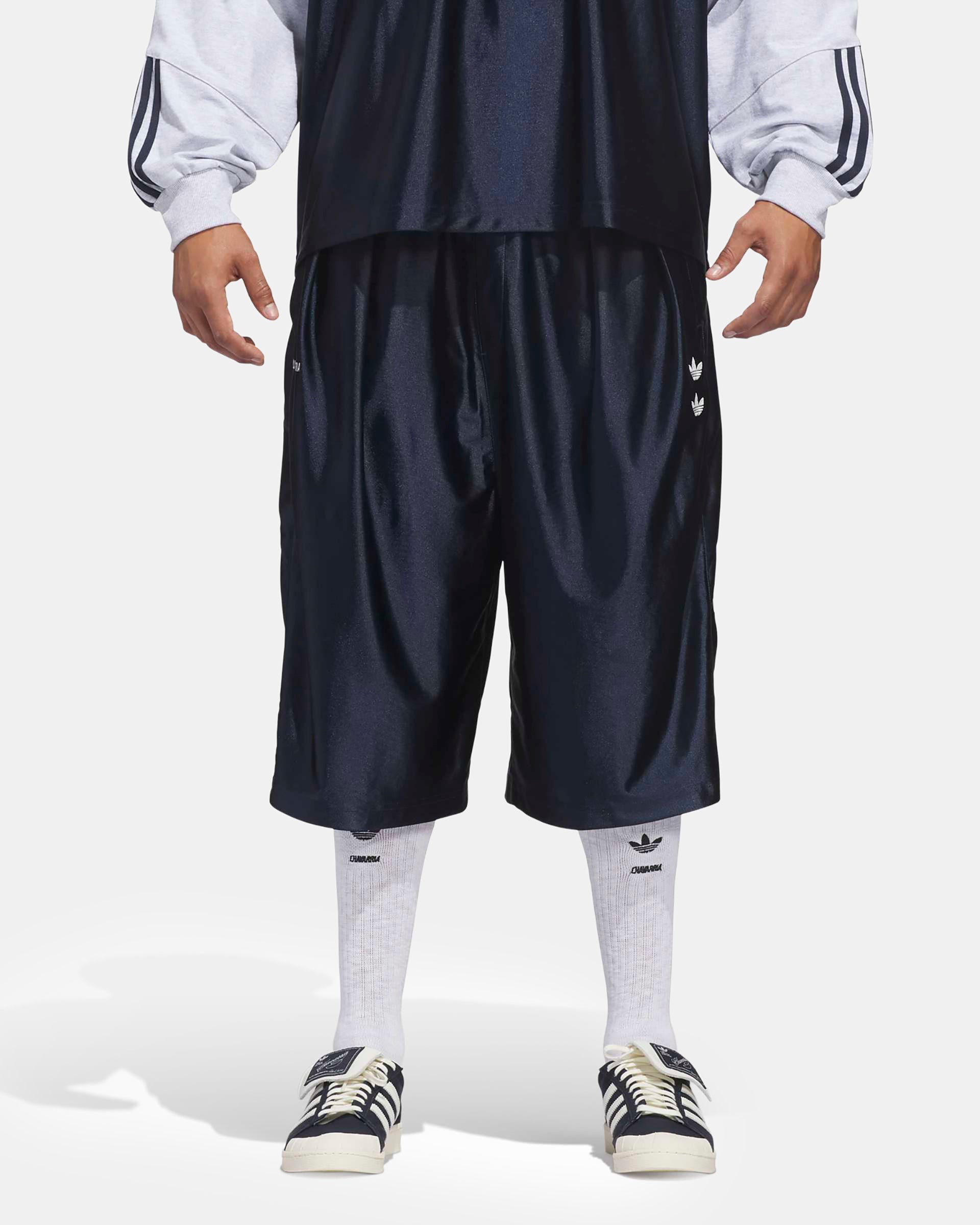 Willy Chavarria Dazzle Shorts in Legend Ink