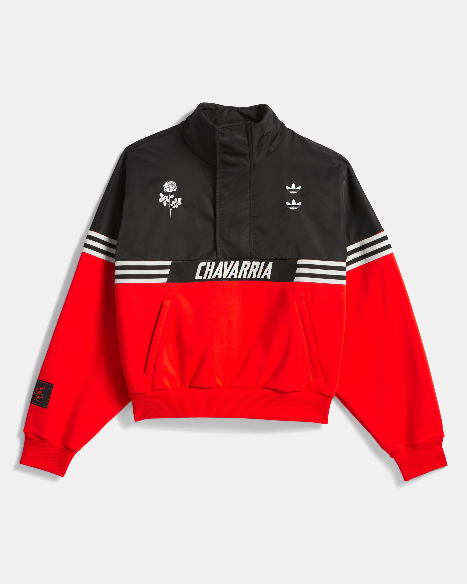 Adidas x Willy Chavarria Gomez Half Zip in Black/Red
