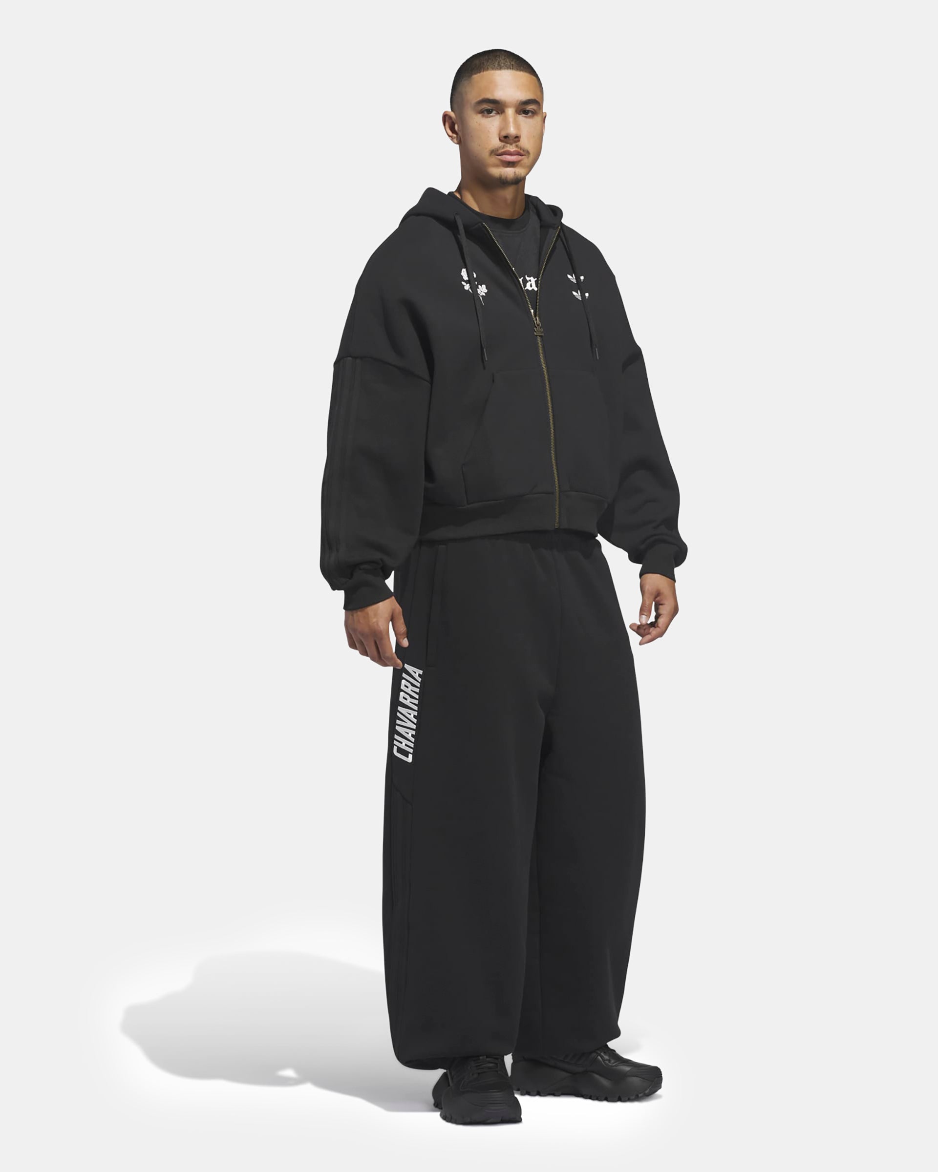 Adidas x Willy Chavarria Zip Hoodie in Black | Roden Gray