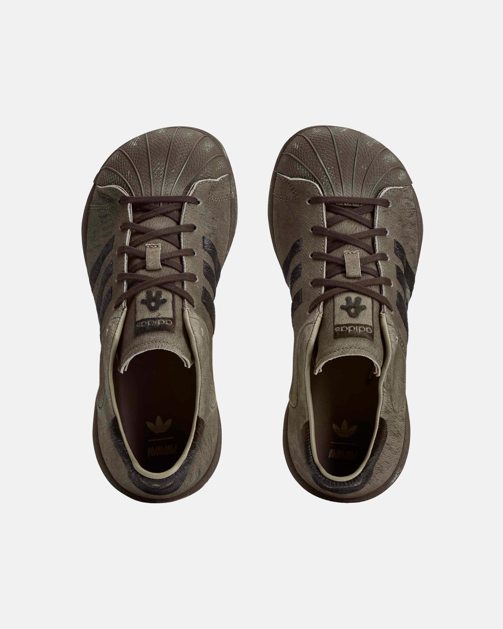 Adidas SST by AVAVAV Shoes in Dark Brown