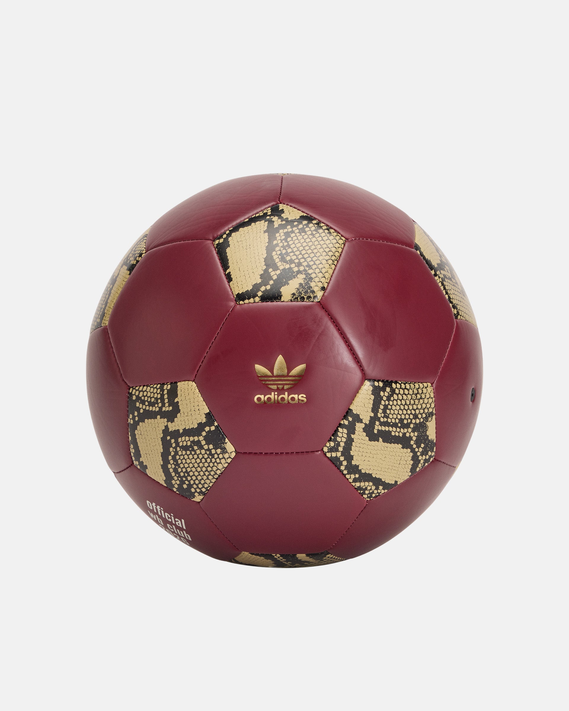 サッカーボール  Wales Bonner Soccer Ball Adidas Wales Bonner Soccer Ball in Burgundy | RODEN GRAY