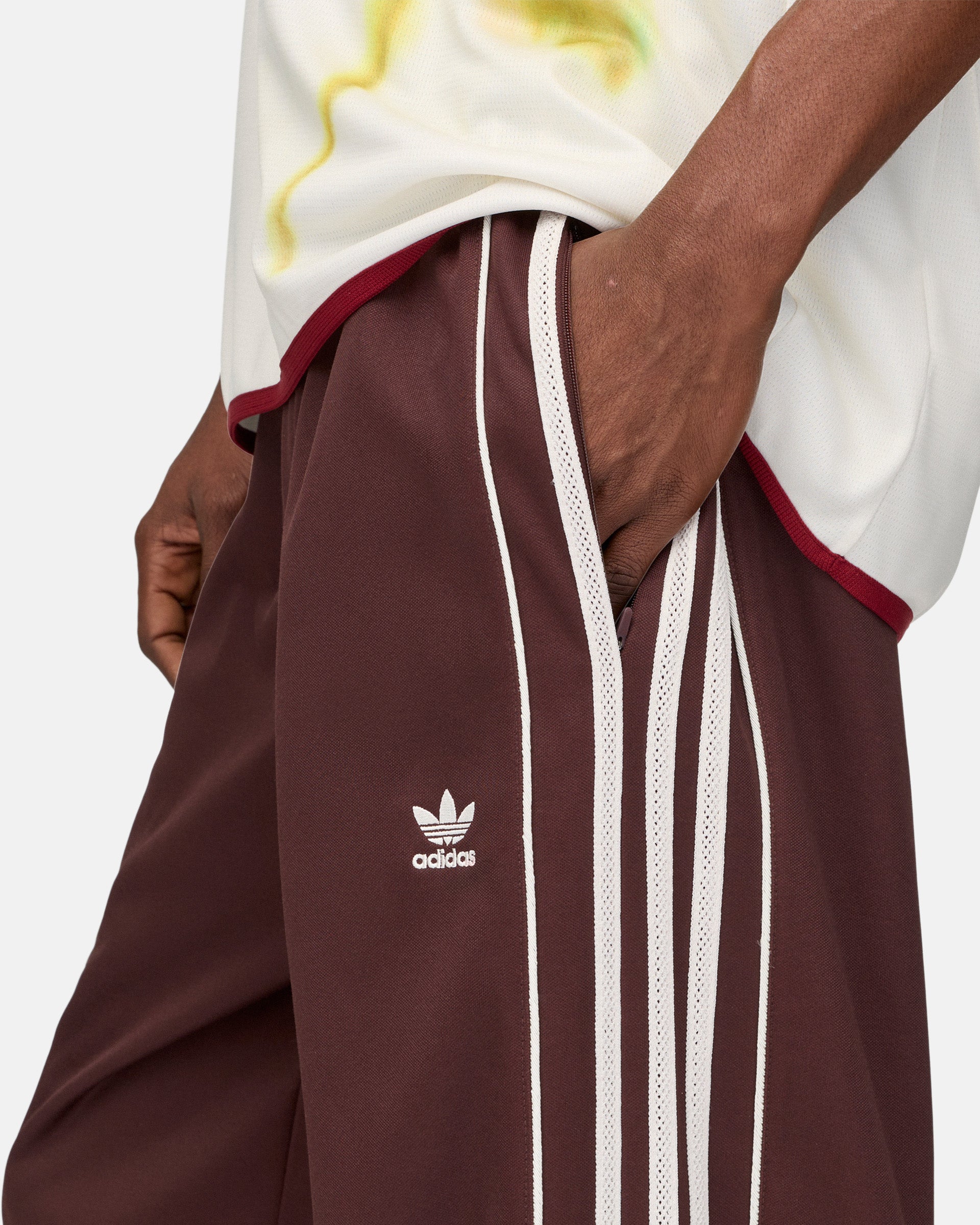 Wales Bonner Track Pants in Shadow Brown