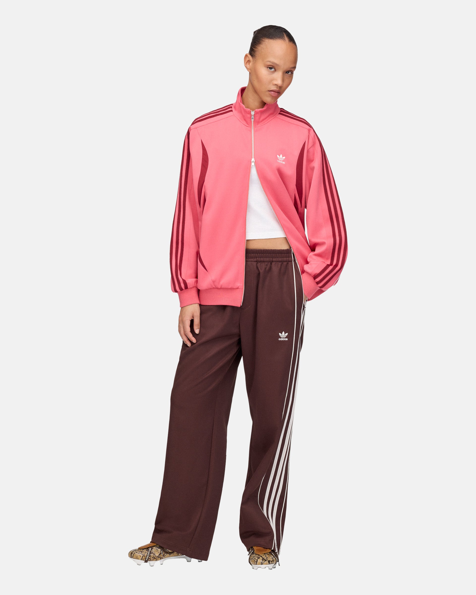 Wales Bonner Track Top in Craft Pink